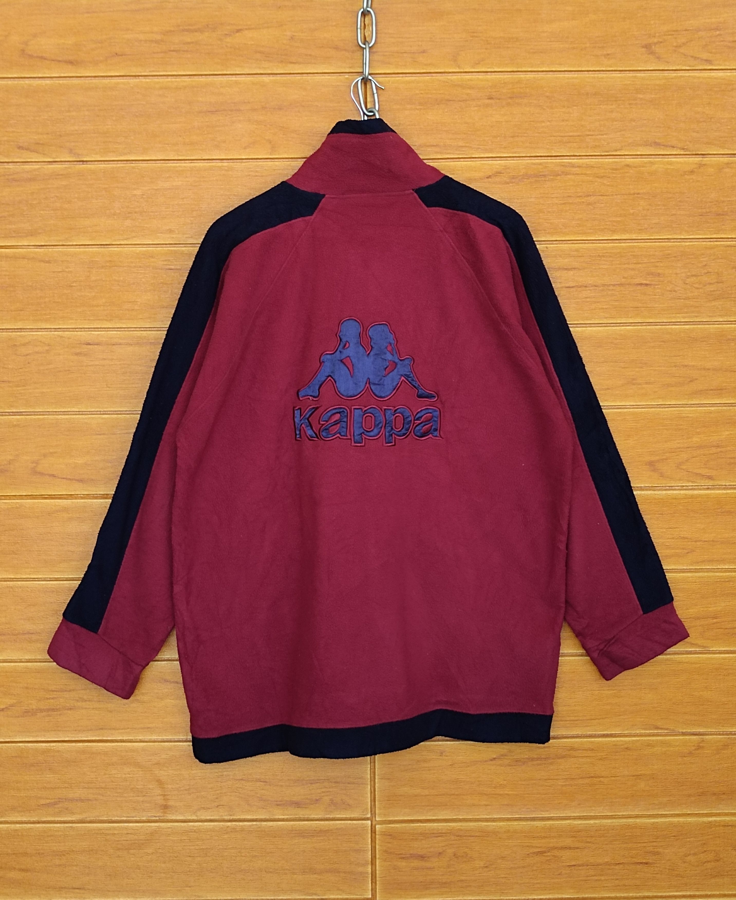 Kappa Vintage 90s KAPPA Embroidered Logo Fleece Sweater -red Size US L / EU 52-54 / 3 - 1 Thumbnail