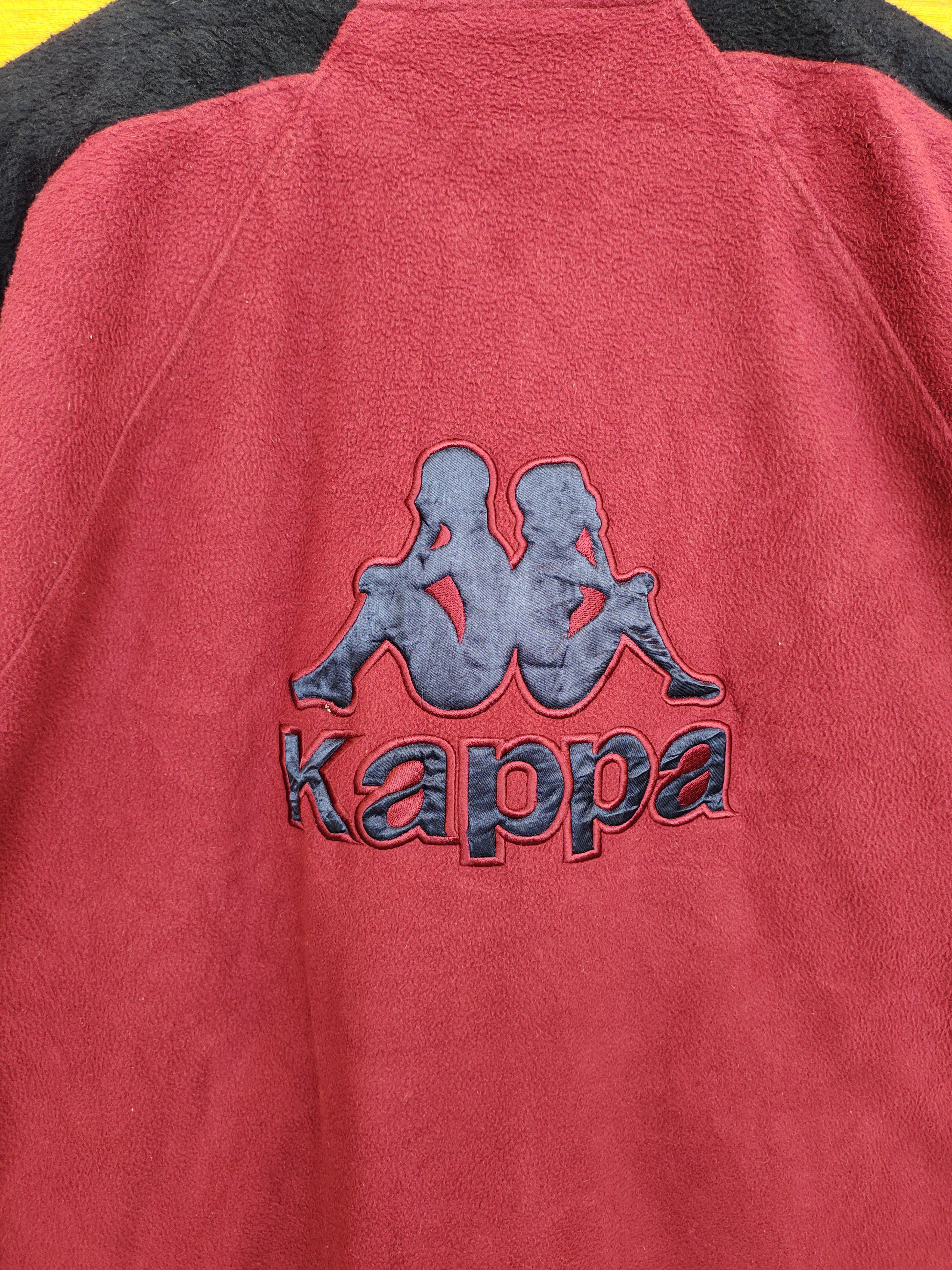 Kappa Vintage 90s KAPPA Embroidered Logo Fleece Sweater -red Size US L / EU 52-54 / 3 - 9 Thumbnail