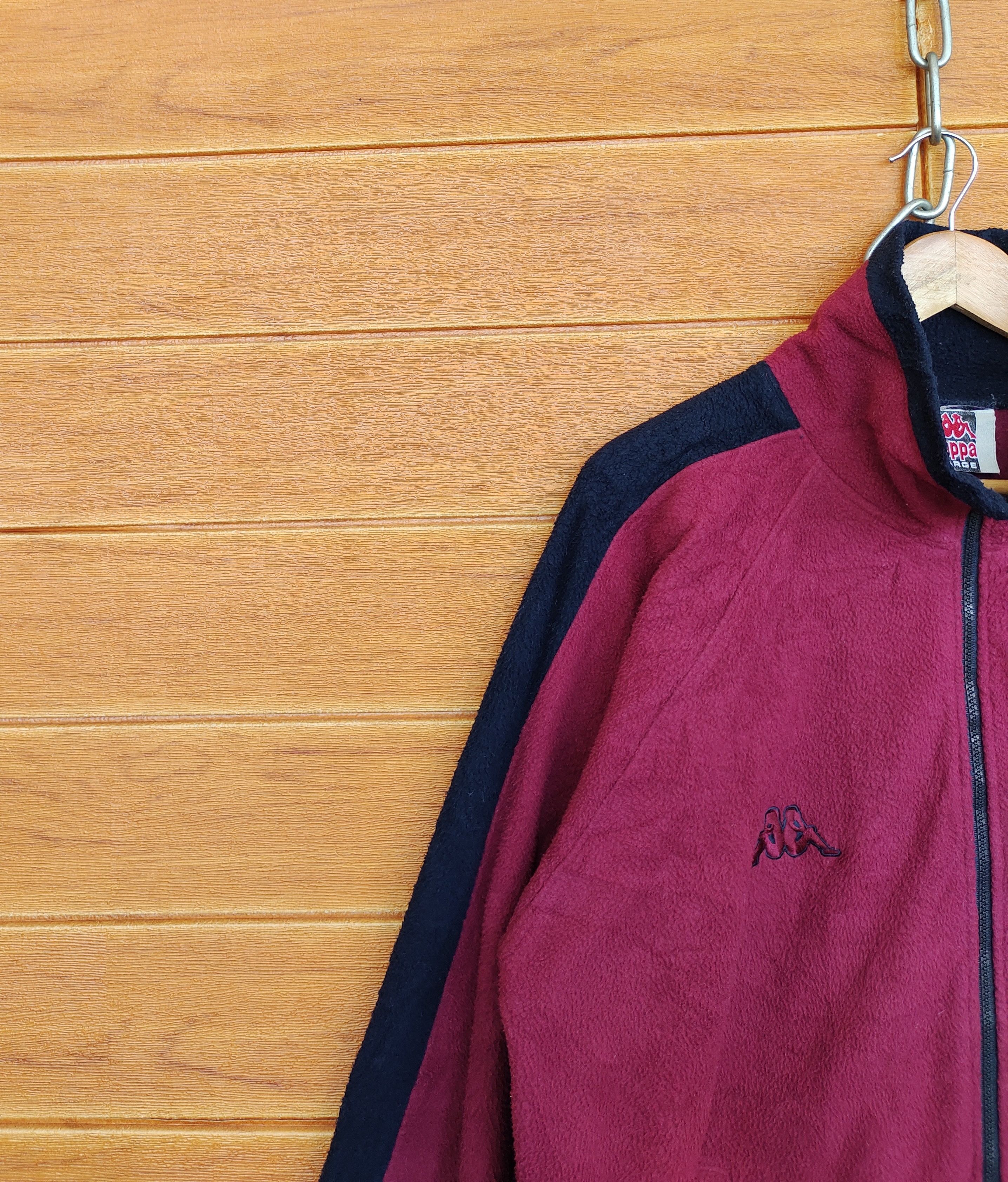 Kappa Vintage 90s KAPPA Embroidered Logo Fleece Sweater -red Size US L / EU 52-54 / 3 - 4 Thumbnail