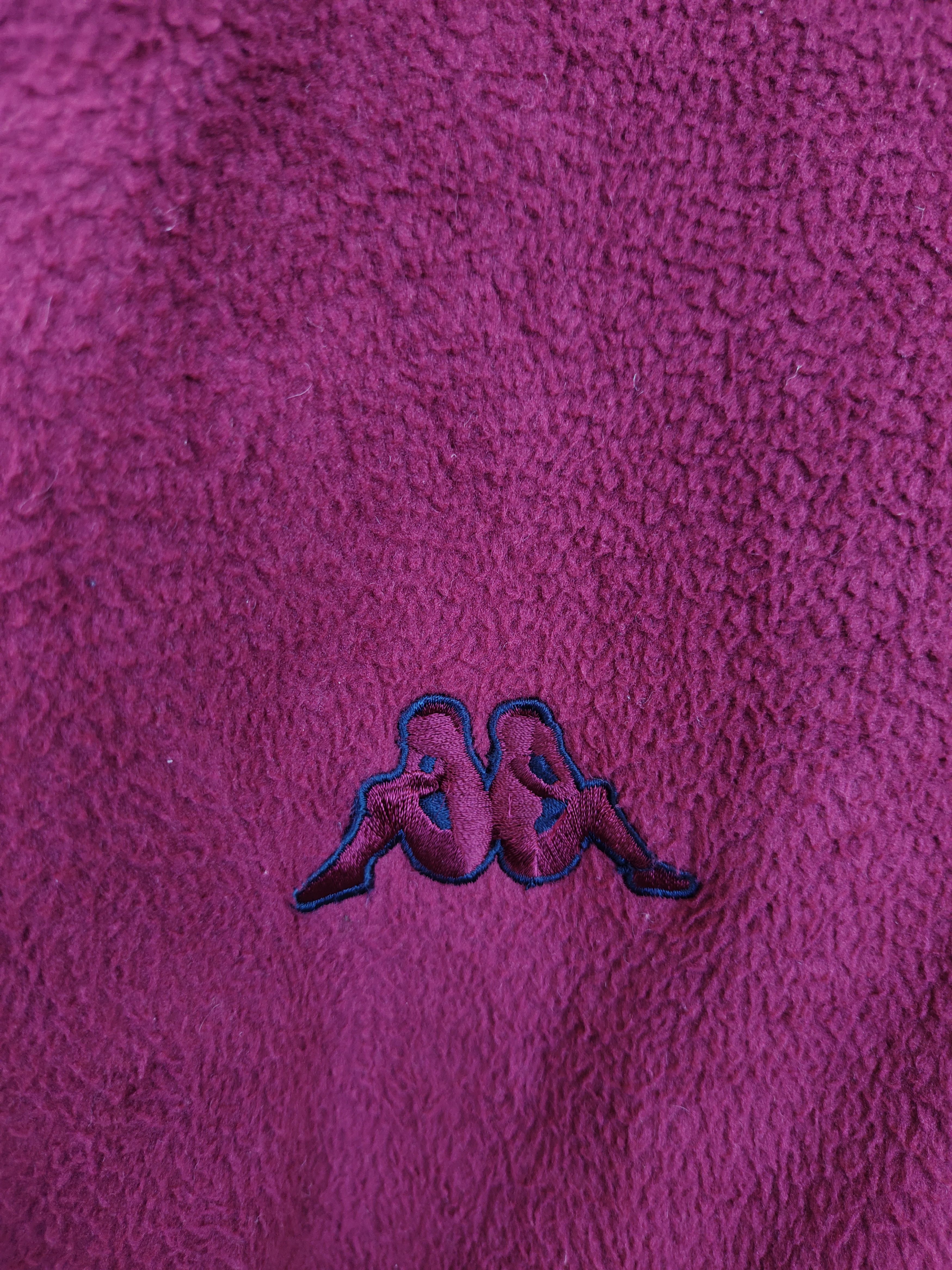 Kappa Vintage 90s KAPPA Embroidered Logo Fleece Sweater -red Size US L / EU 52-54 / 3 - 8 Thumbnail