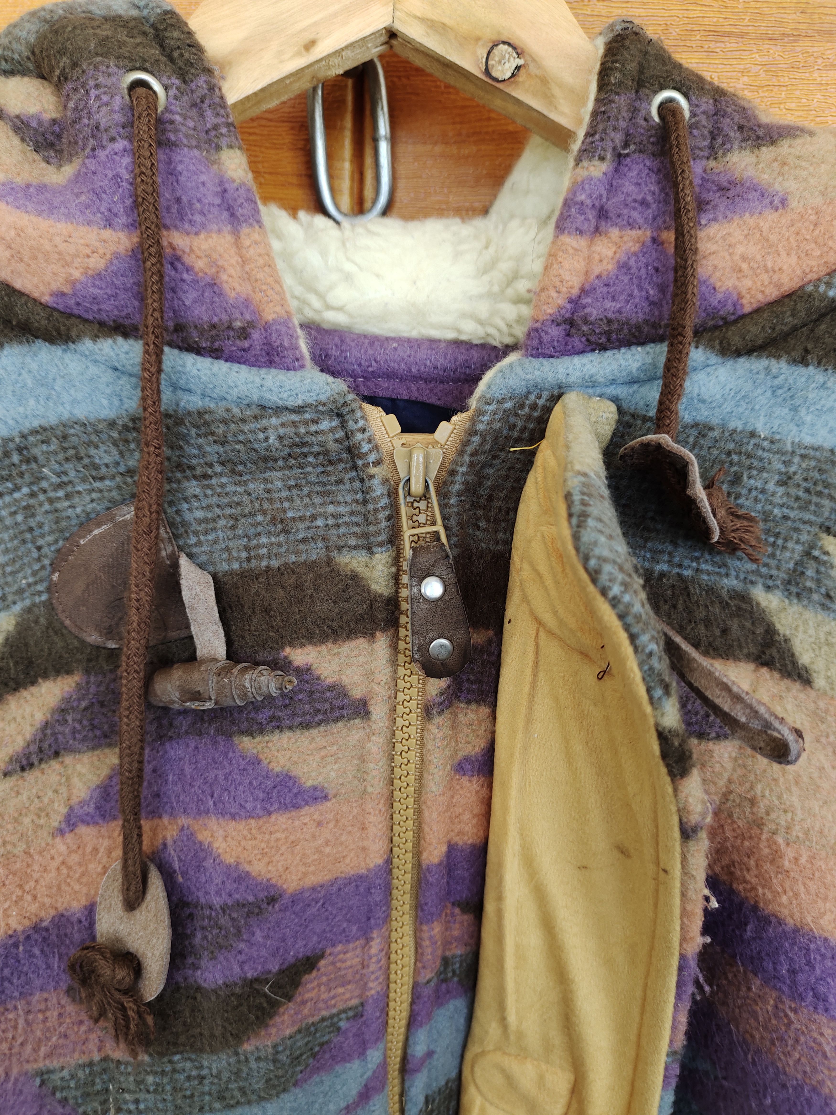 Vintage Vintage HENKE Aztec Tribal Navajo Wool Jacket Size US L / EU 52-54 / 3 - 12 Thumbnail