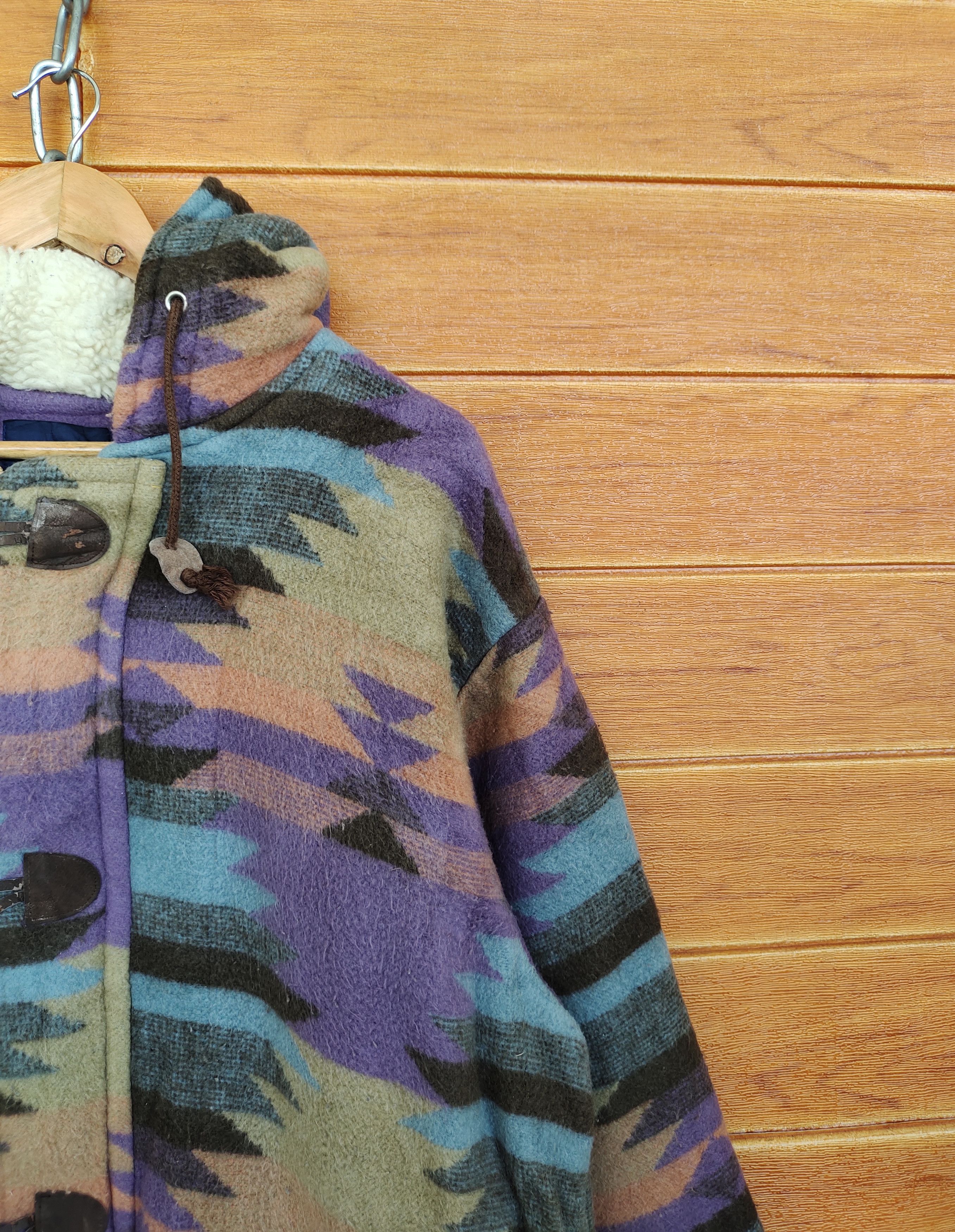 Vintage Vintage HENKE Aztec Tribal Navajo Wool Jacket Size US L / EU 52-54 / 3 - 5 Thumbnail