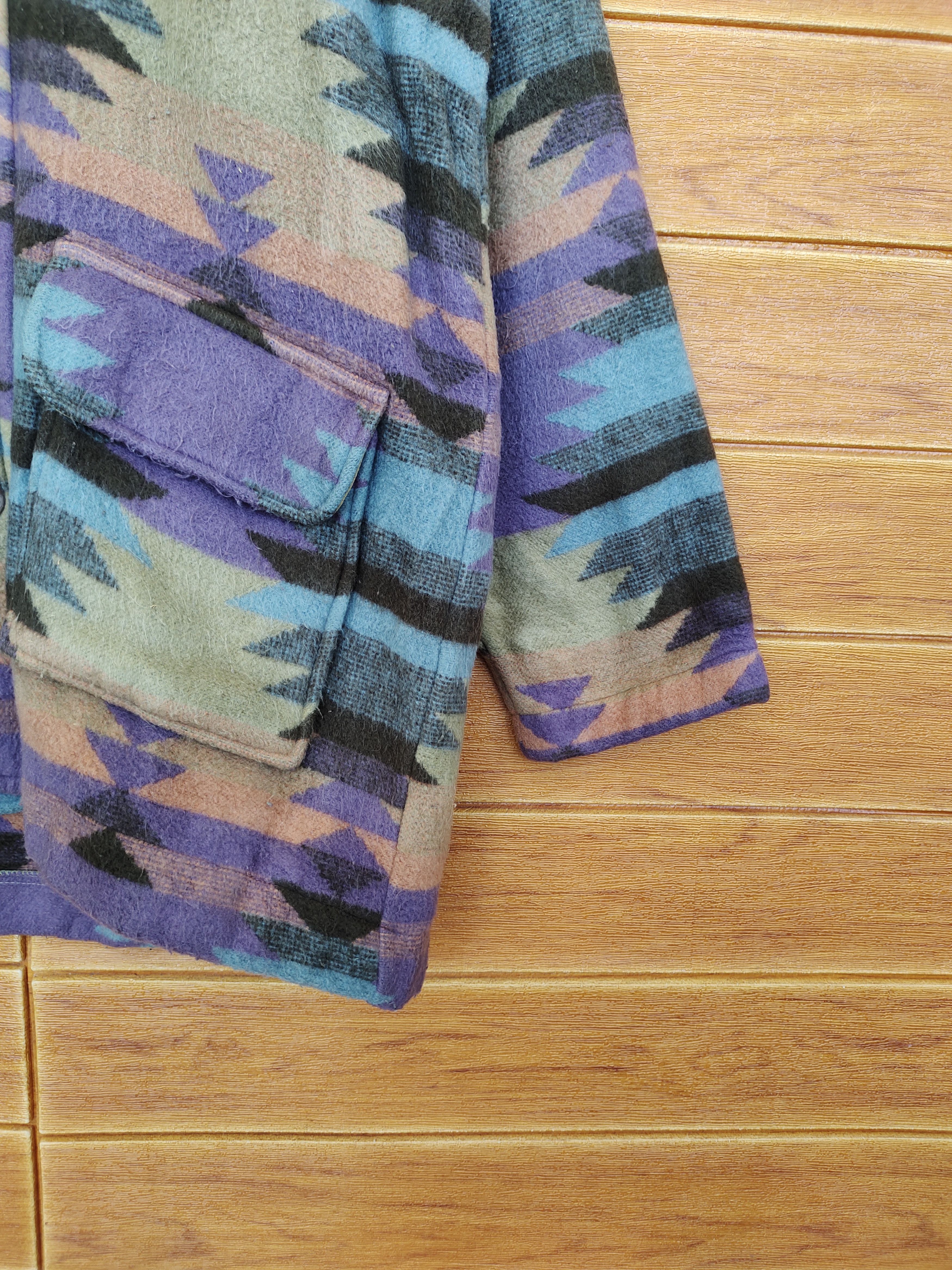 Vintage Vintage HENKE Aztec Tribal Navajo Wool Jacket Size US L / EU 52-54 / 3 - 7 Thumbnail