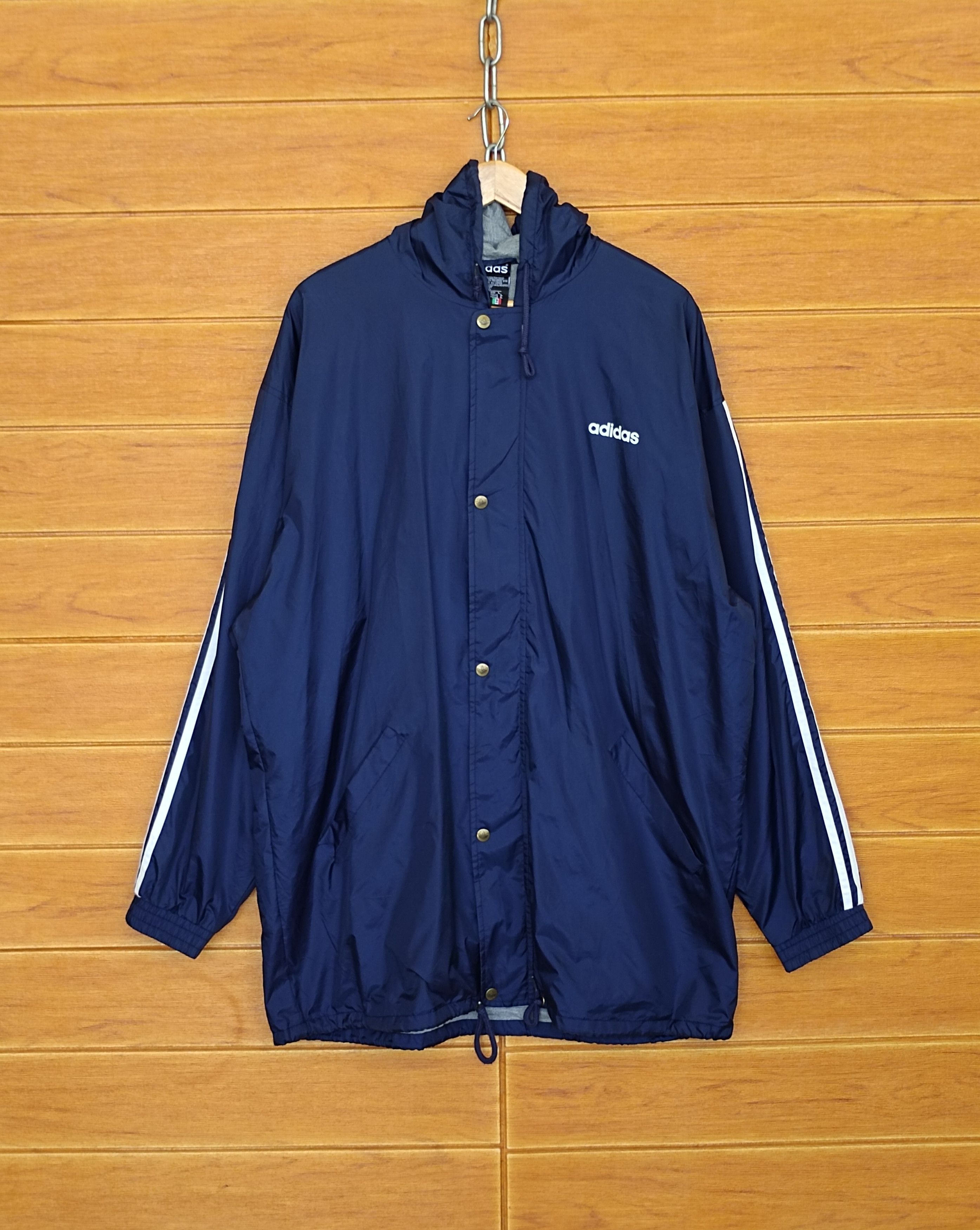 Vintage Vintage 90s ADIDAS Light Jacket Size US L / EU 52-54 / 3 - 1 Thumbnail