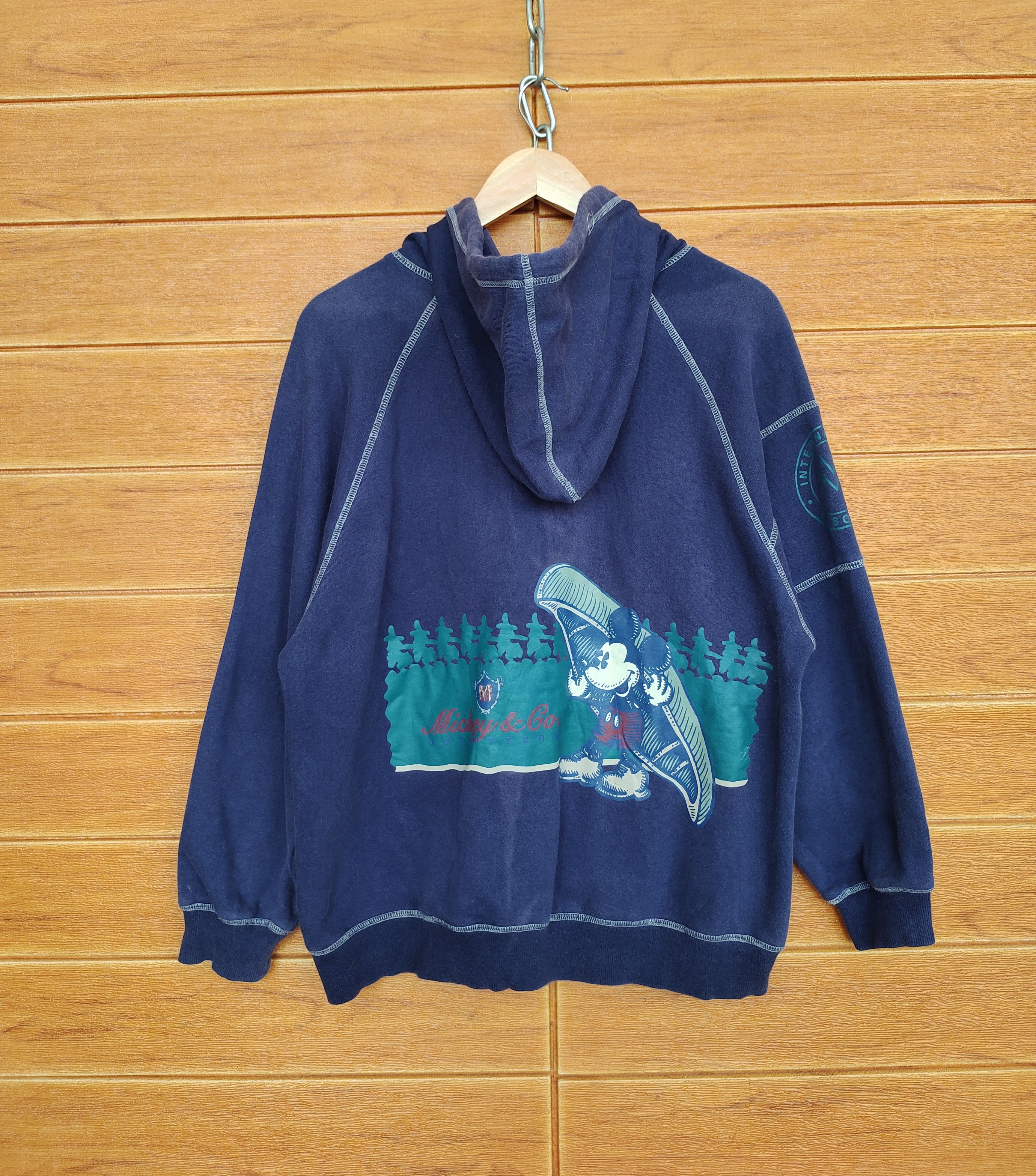 Disney Vintage 90s MICKEY MOUSE Outfitters Anorak Sweater Size US M / EU 48-50 / 2 - 1 Thumbnail
