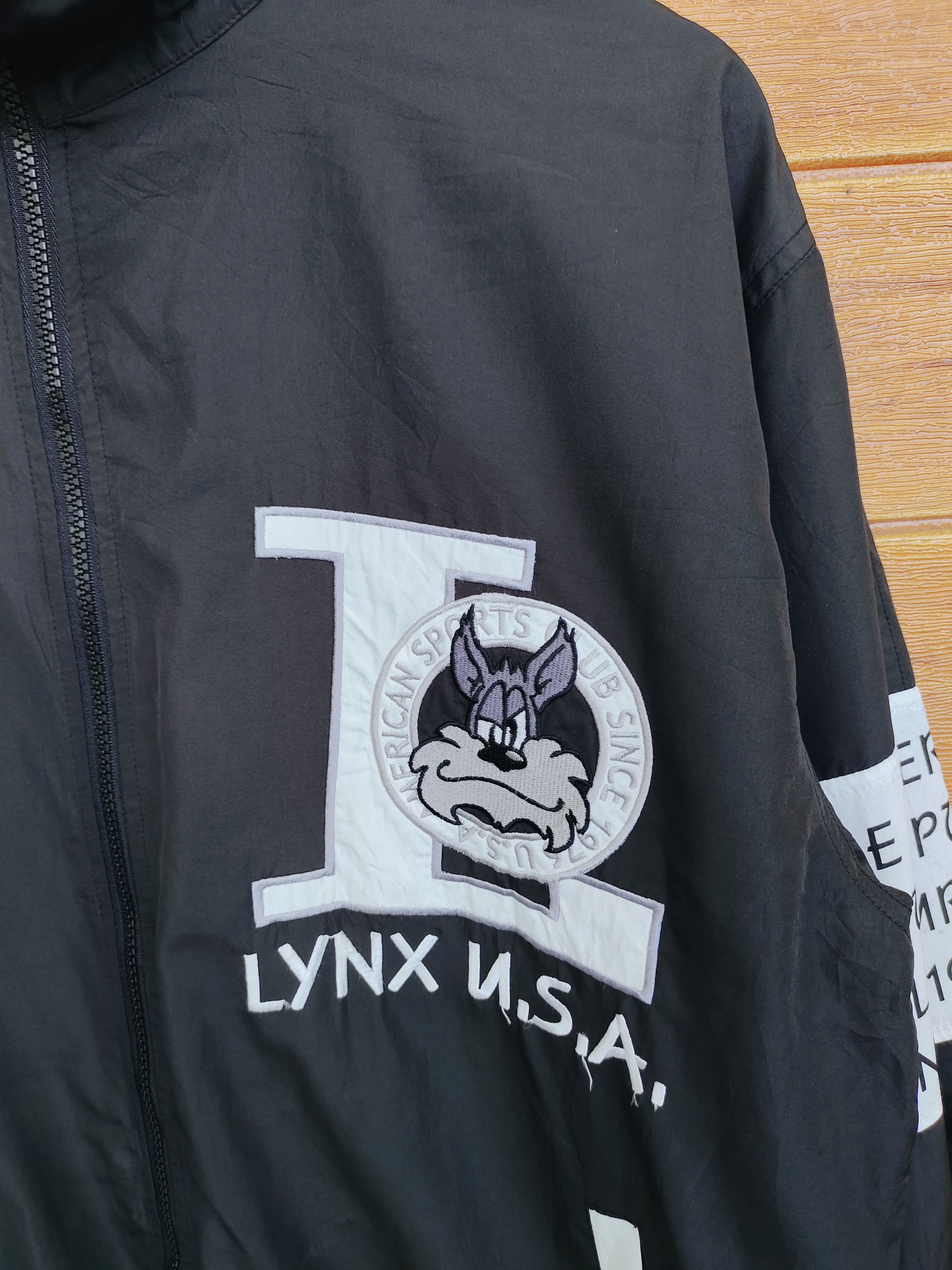Vintage Vintage 90s LYNX USA Embroidered Cartoon Windbreaker Size US M / EU 48-50 / 2 - 3 Thumbnail