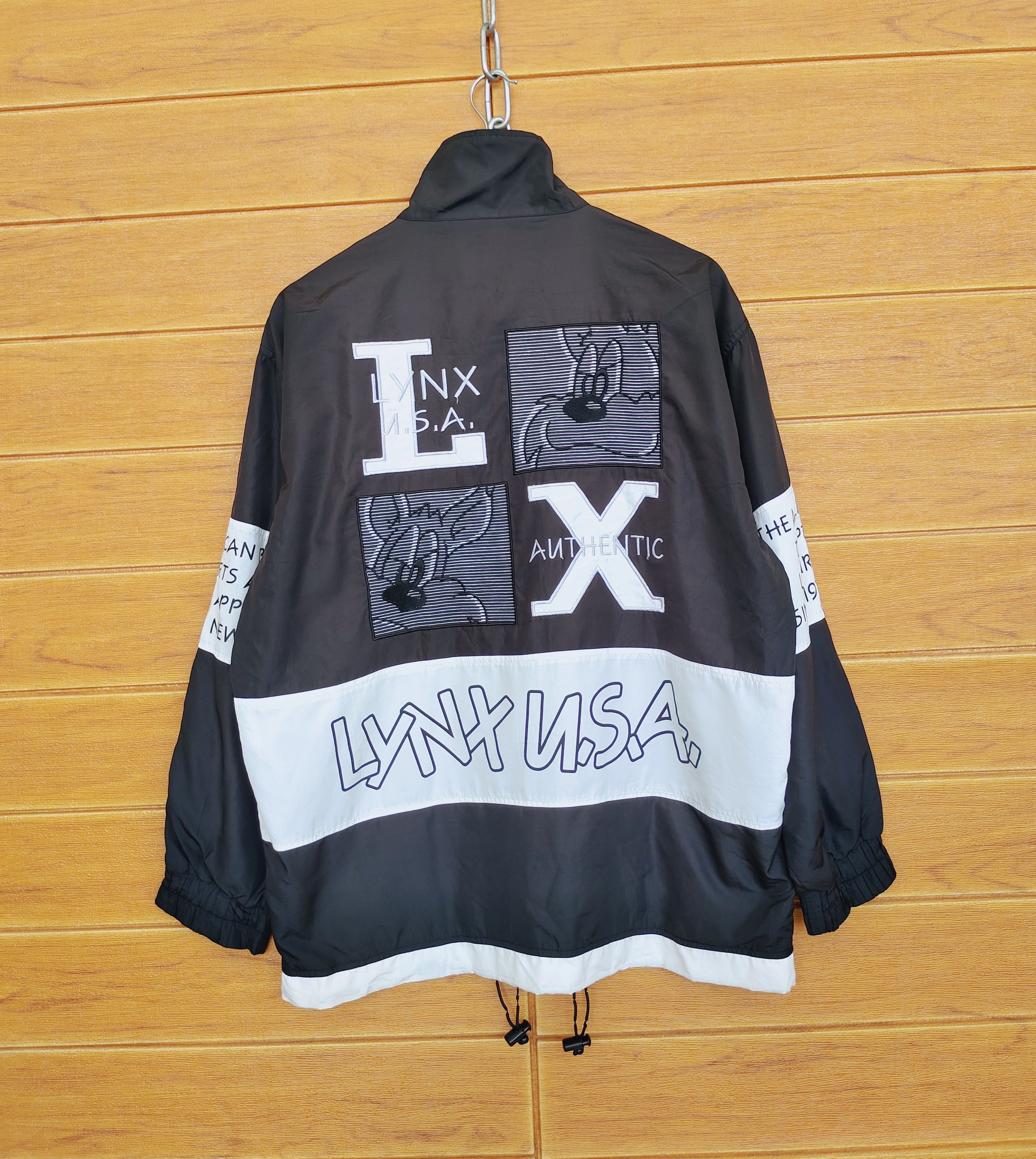 Vintage Vintage 90s LYNX USA Embroidered Cartoon Windbreaker Size US M / EU 48-50 / 2 - 1 Thumbnail