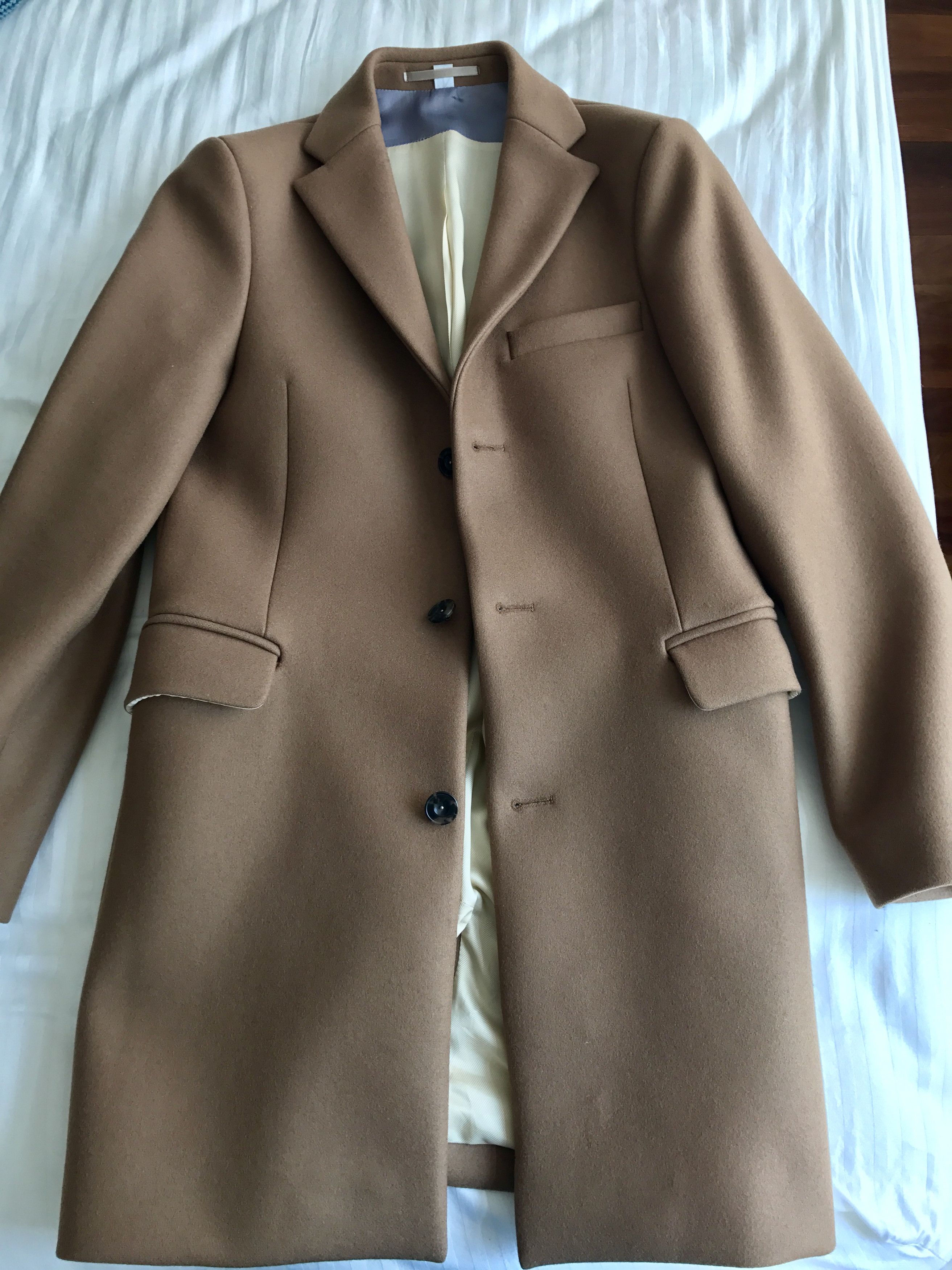Garrett Camel Overcoat Size 38