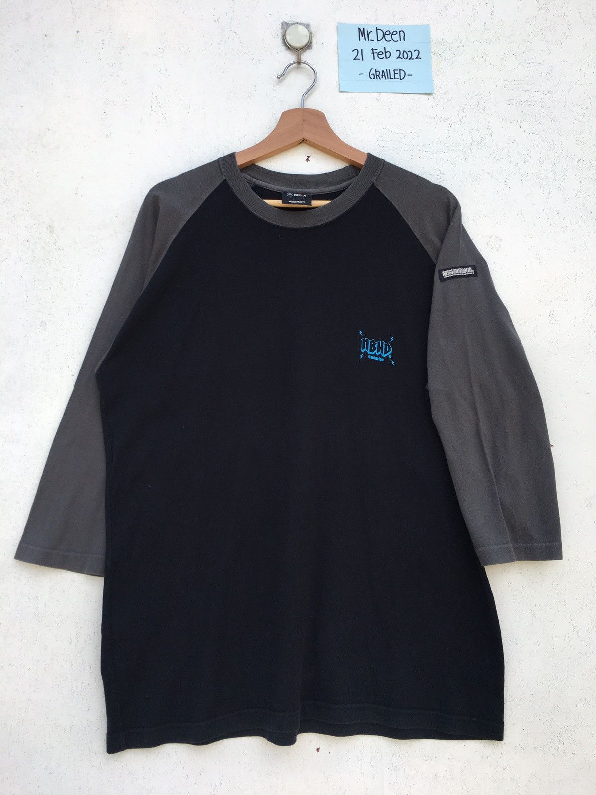Neighborhood SS02 NBHD Neigborhood Spellout 3/4 Long Sleeve Shirt Size US L / EU 52-54 / 3 - 9 Thumbnail