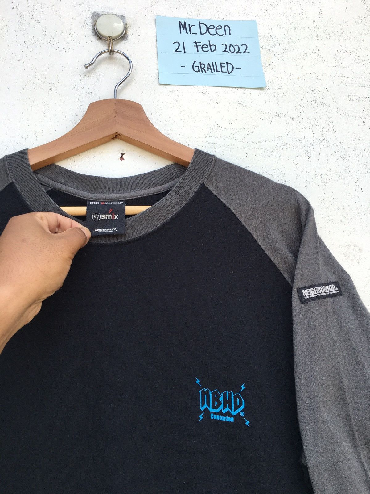 Neighborhood SS02 NBHD Neigborhood Spellout 3/4 Long Sleeve Shirt Size US L / EU 52-54 / 3 - 14 Thumbnail
