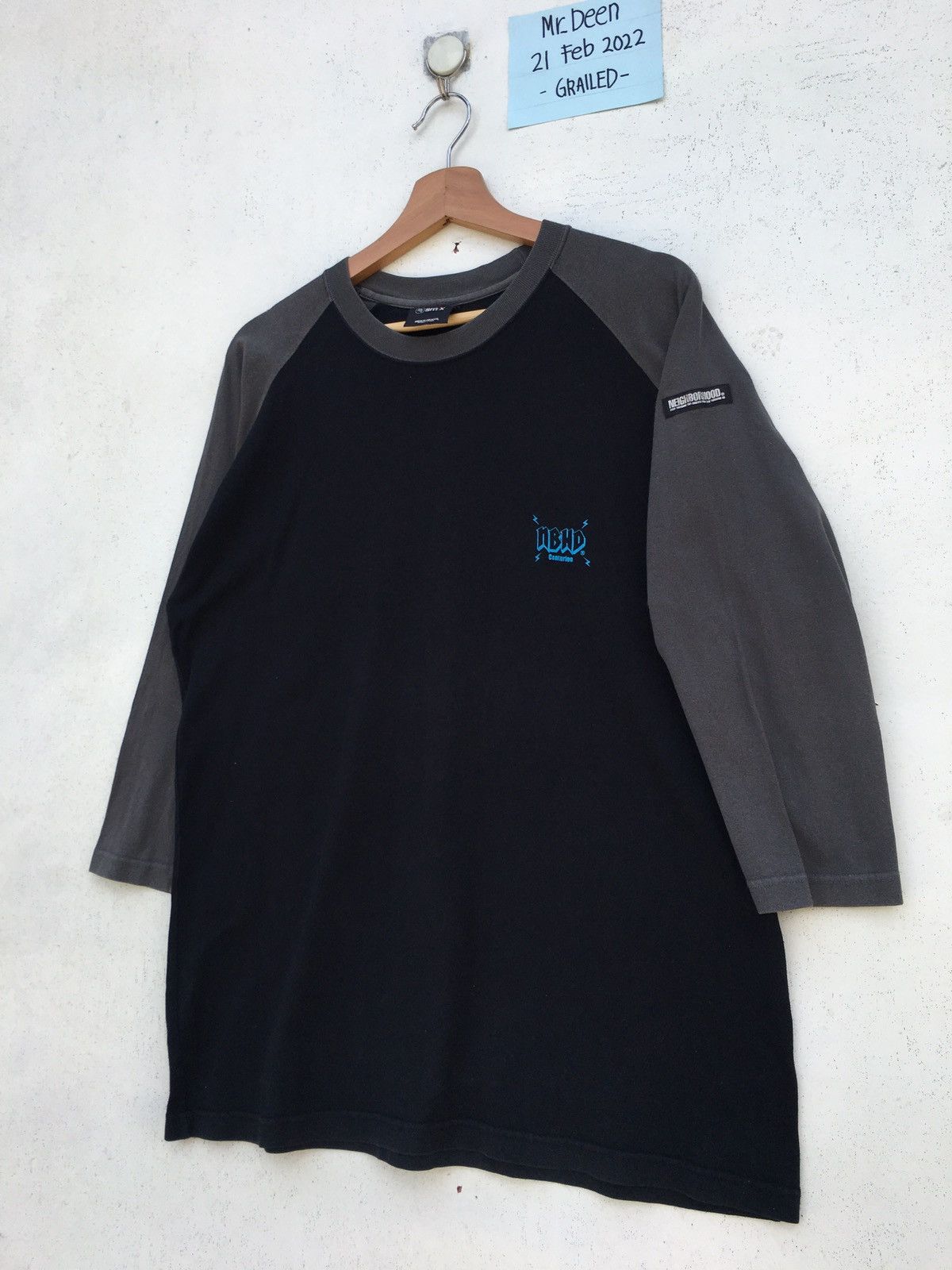 Neighborhood SS02 NBHD Neigborhood Spellout 3/4 Long Sleeve Shirt Size US L / EU 52-54 / 3 - 11 Thumbnail