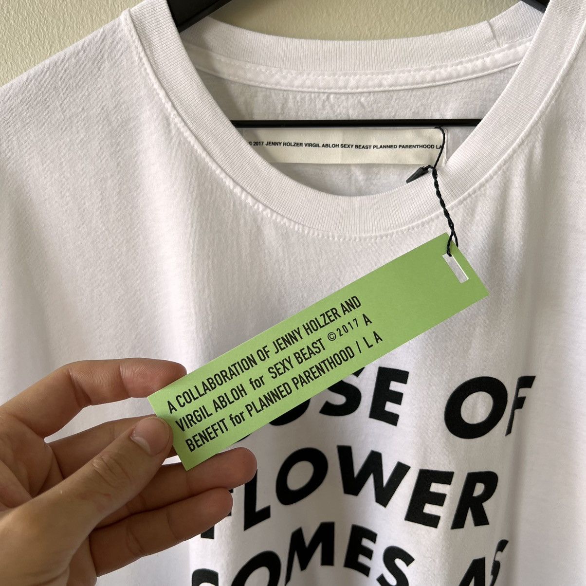 Virgil Abloh Virgil Abloh x Jenny Holzer Abuse of Flower Tee Grailed