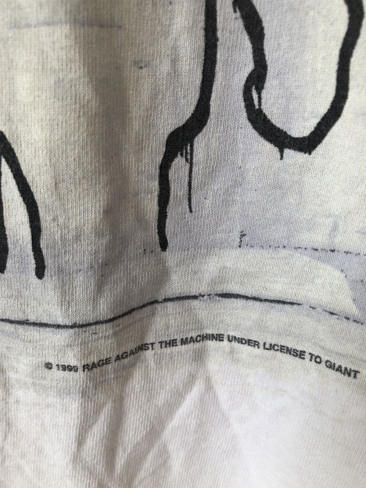 Band Tees × Rage Against The Machine × Vintage Vintage 90s Rage Against The Machine Album Promo Tee Size US L / EU 52-54 / 3 - 4 Thumbnail