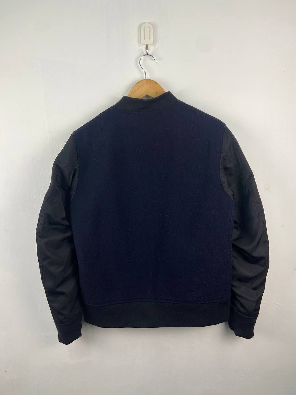 Japanese Brand Vintage Slick Navy Blue Varsity Jacket Size US M / EU 48-50 / 2 - 2 Thumbnail