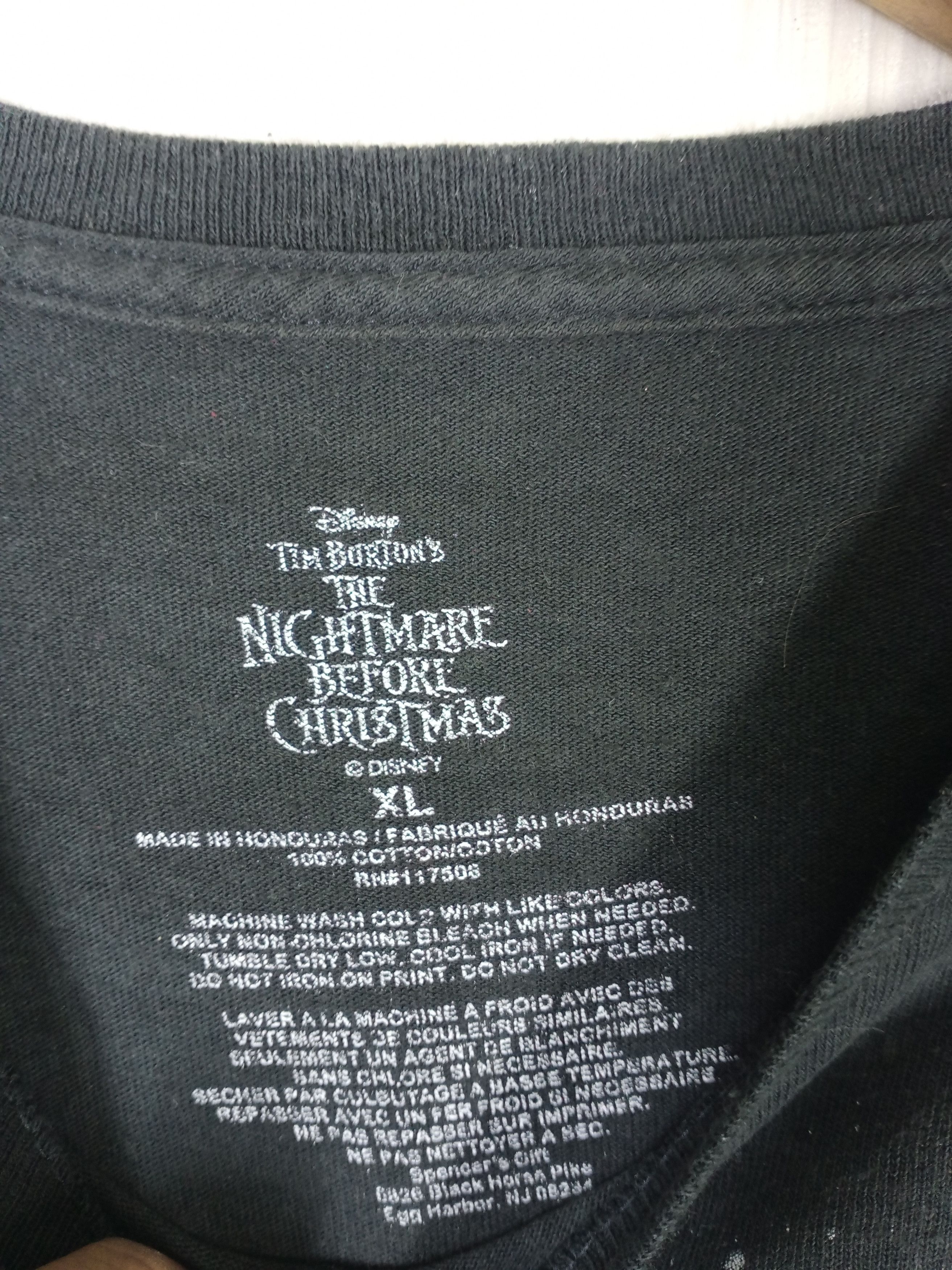 Disney Vintage Tim Burton Nightmare Before Christmas Tshirt Size US XL / EU 56 / 4 - 4 Thumbnail