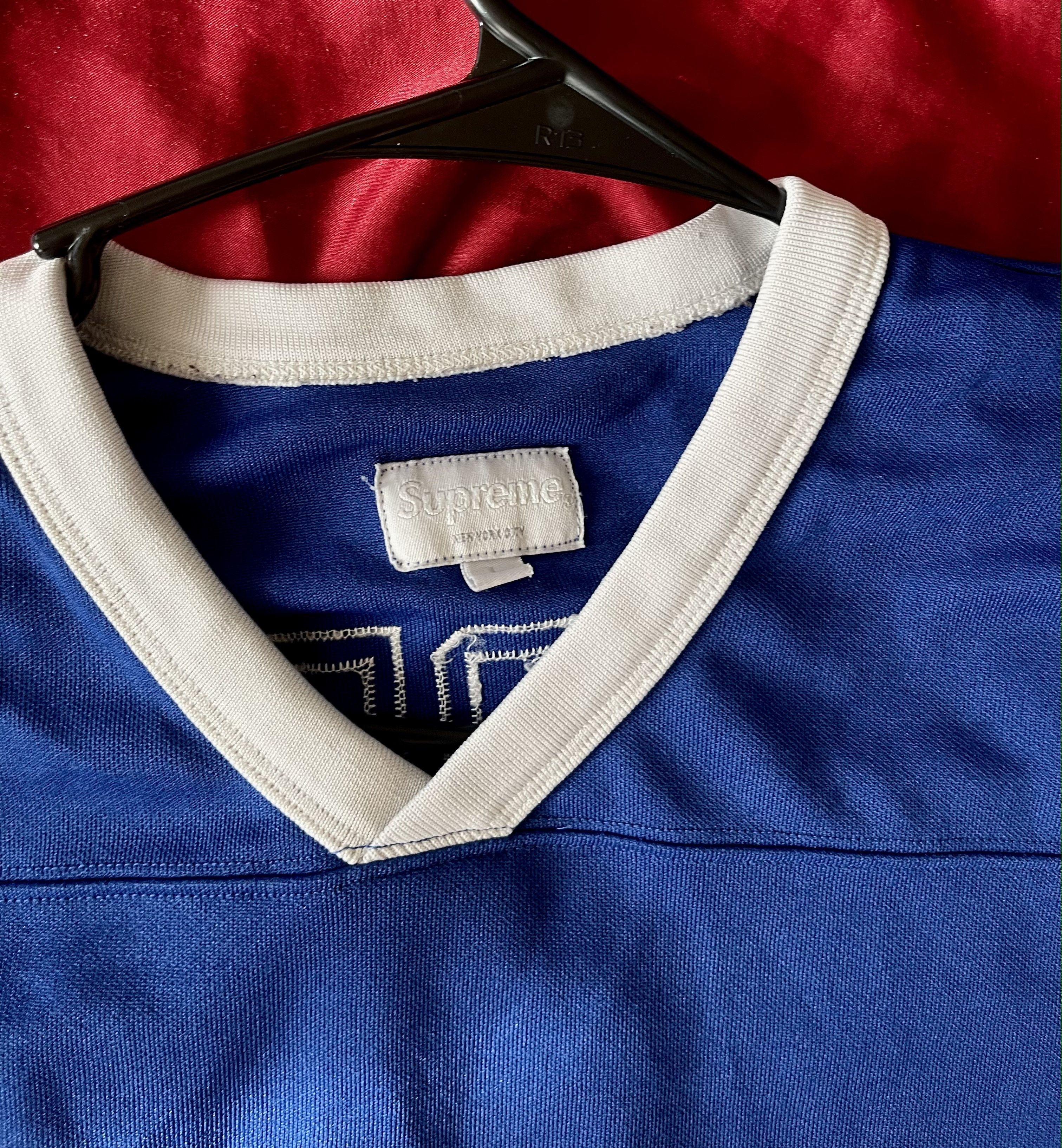 Supreme Supreme Fleur De Lis Hockey Jersey Blue L | Grailed Supreme Supreme Fleur De Lis Hockey Jersey Blue L | Grailed