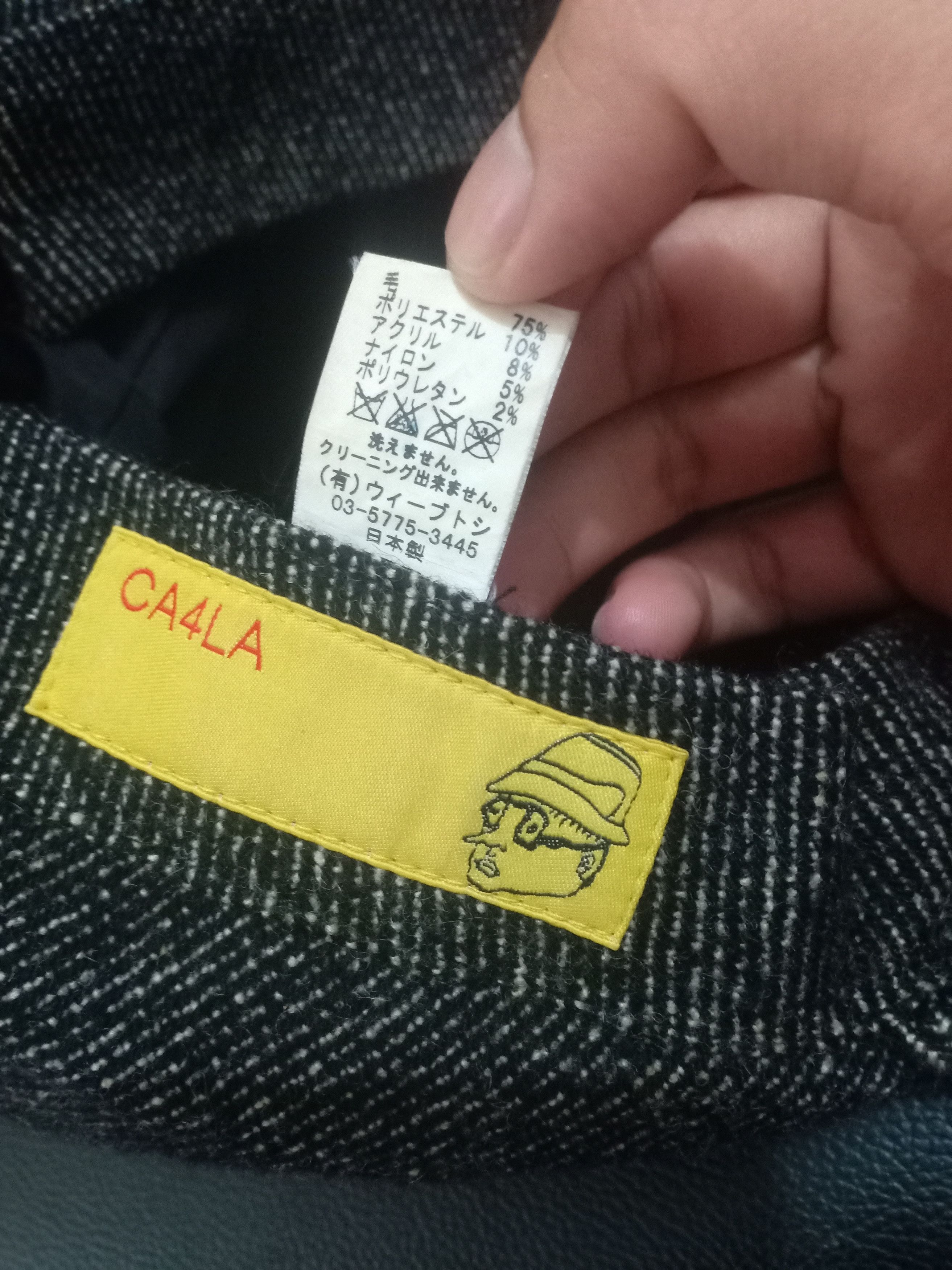 CA4LA × Designer Rare!!! Vintage Ca4la Full Cap With Rubber Adjustable Size ONE SIZE - 9 Thumbnail