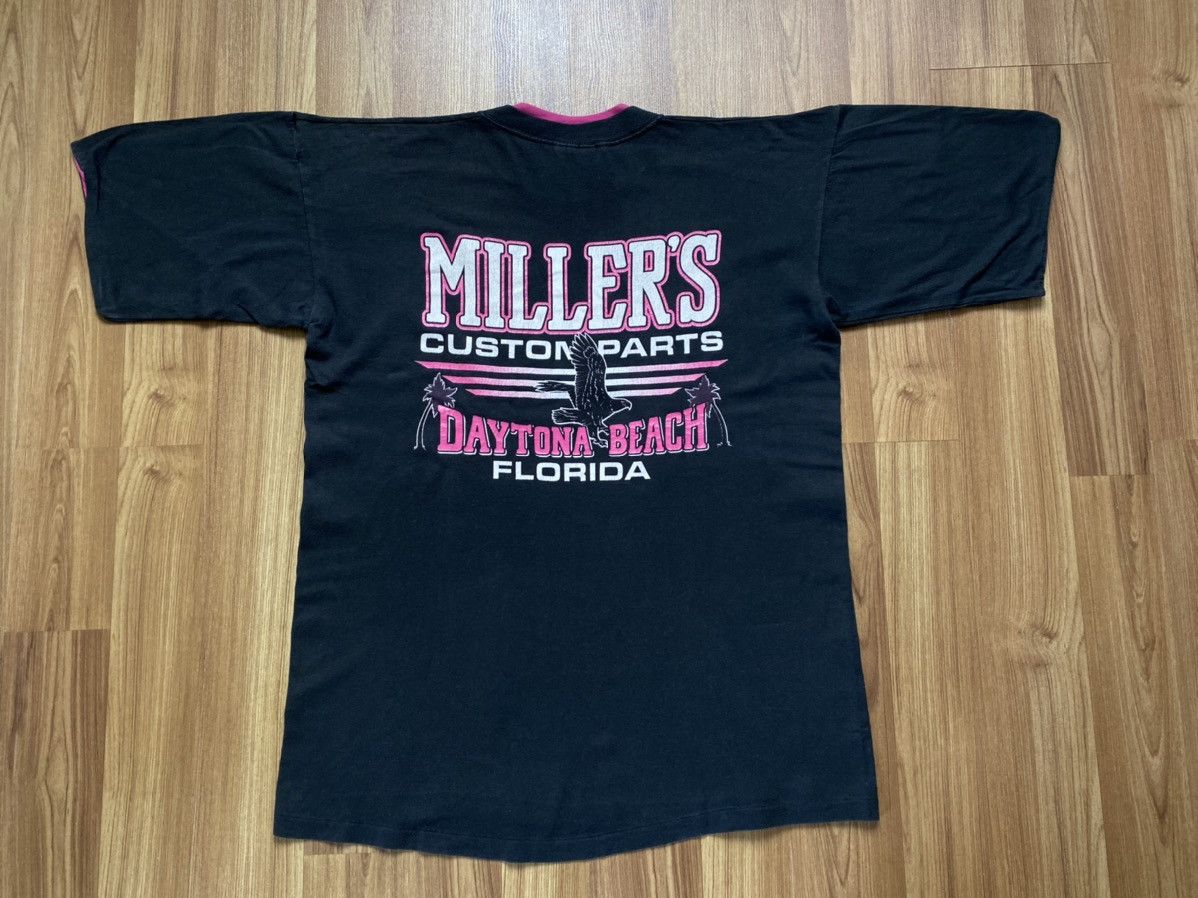 Harley Davidson Vintage Harley Davidson Millers Custom Parts T Shirt Tee Y2K Size US L / EU 52-54 / 3 - 4 Thumbnail
