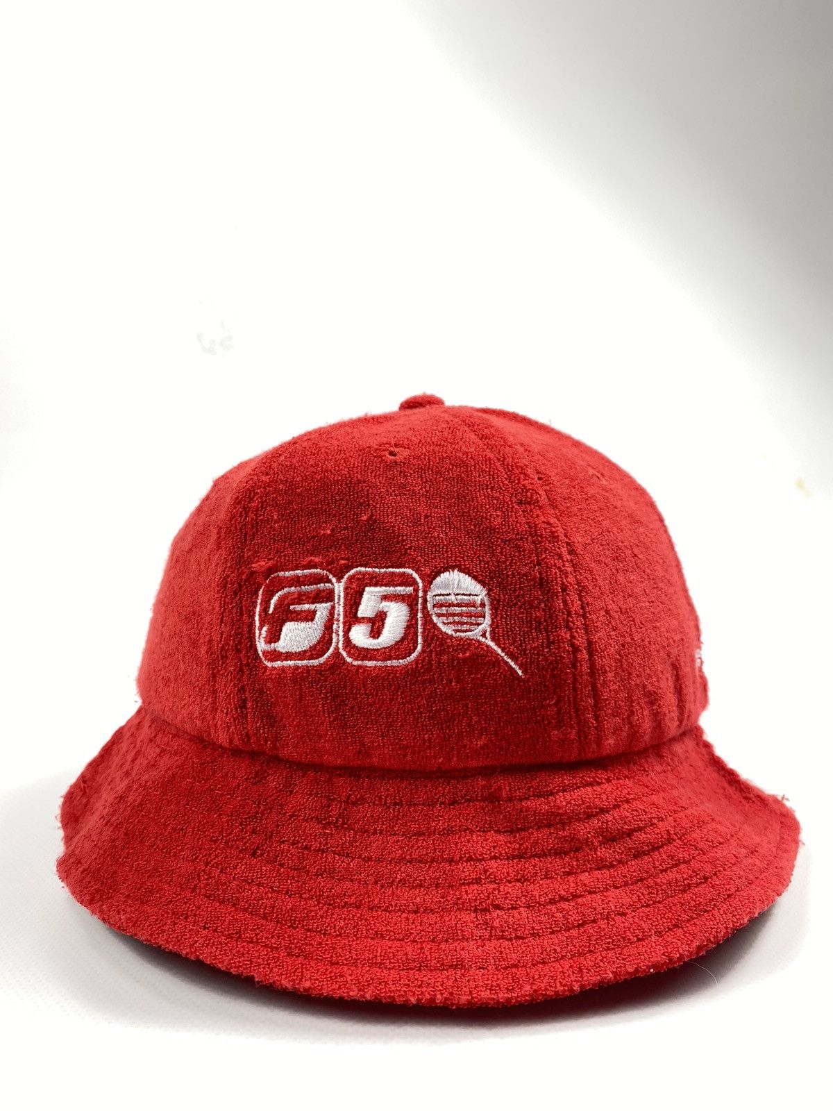 Fubu 🔥LASTDROP🔥 Fubu Bathrobe Material Red Bucket Hat Cap Size ONE SIZE - 5 Thumbnail