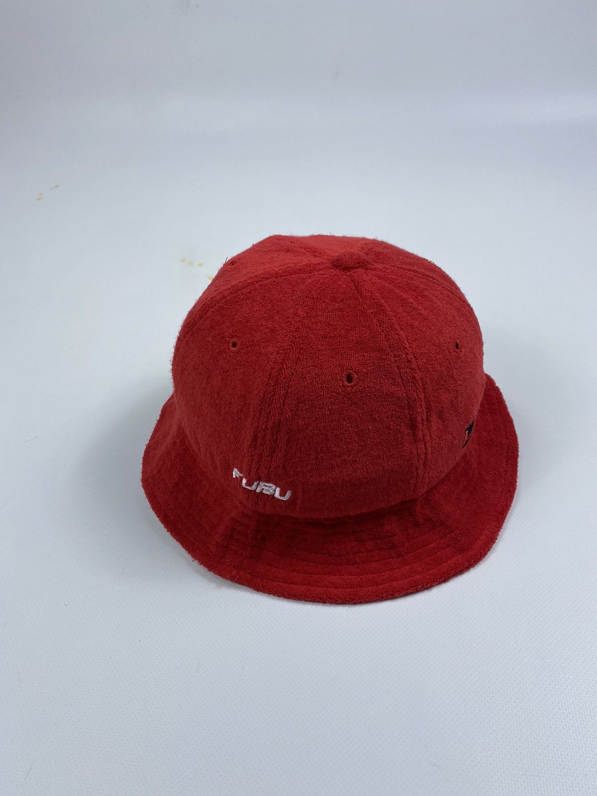 Fubu 🔥LASTDROP🔥 Fubu Bathrobe Material Red Bucket Hat Cap Size ONE SIZE - 3 Thumbnail