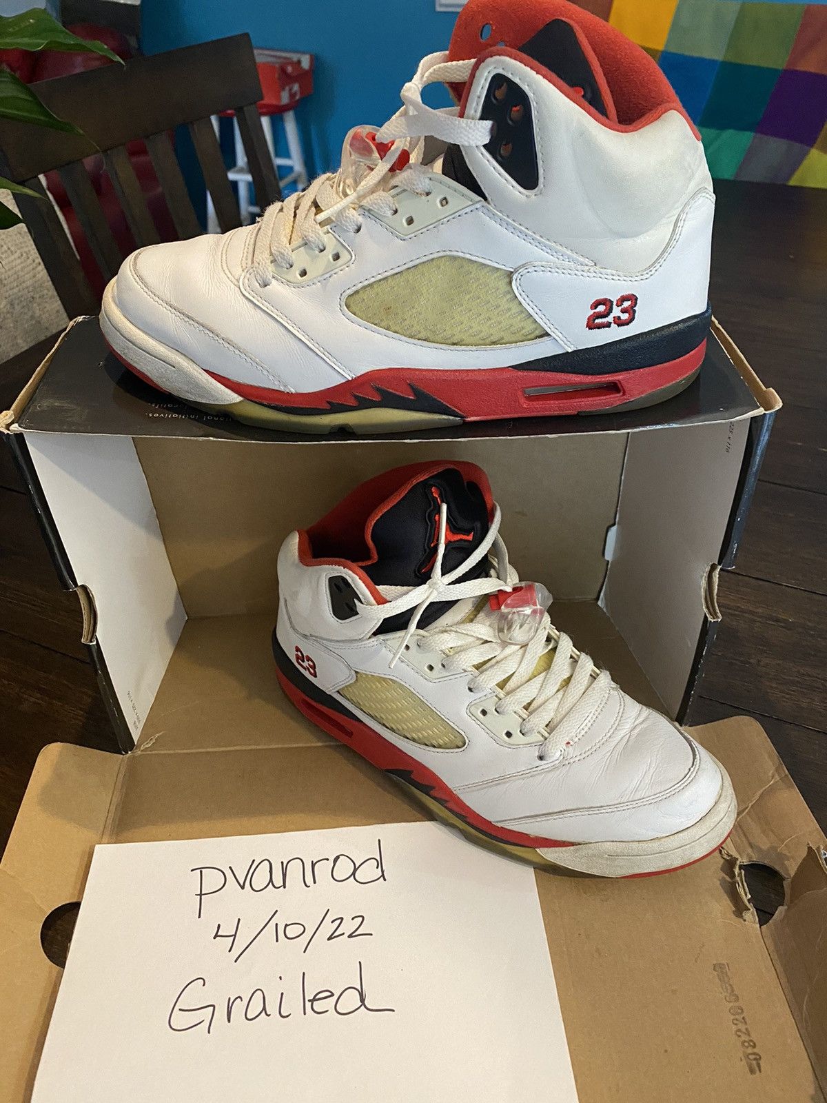 Nike Air Jordan 5 Retro 2006 Fire Red 2006 | Grailed