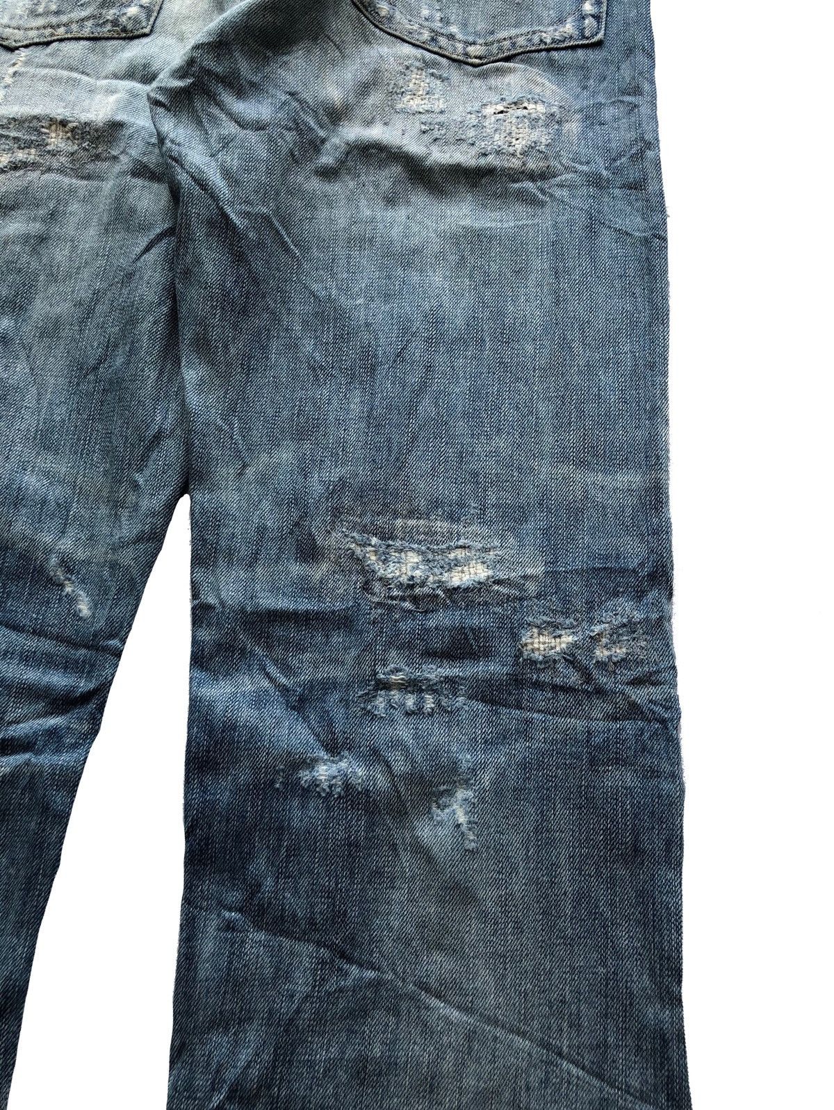 Japanese Brand 2000s Nano Universe Distressed Ripped Denim Size US 32 / EU 48 - 5 Thumbnail