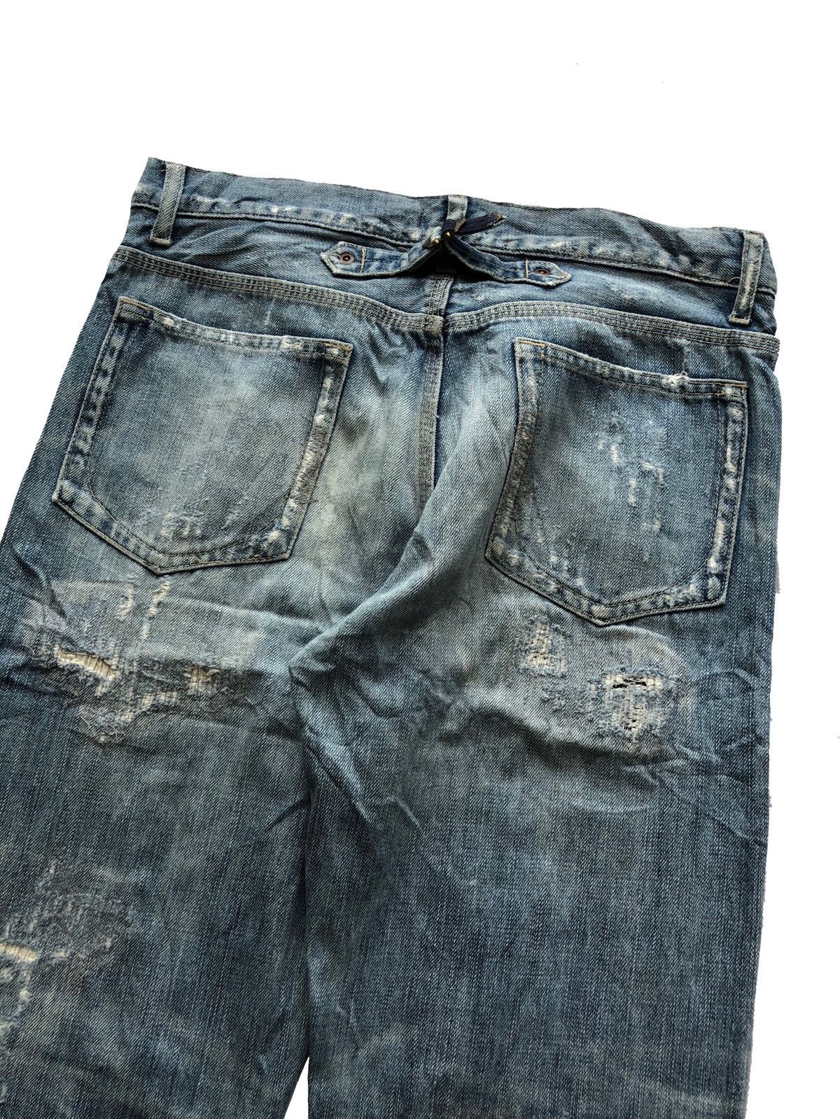 Japanese Brand 2000s Nano Universe Distressed Ripped Denim Size US 32 / EU 48 - 6 Thumbnail