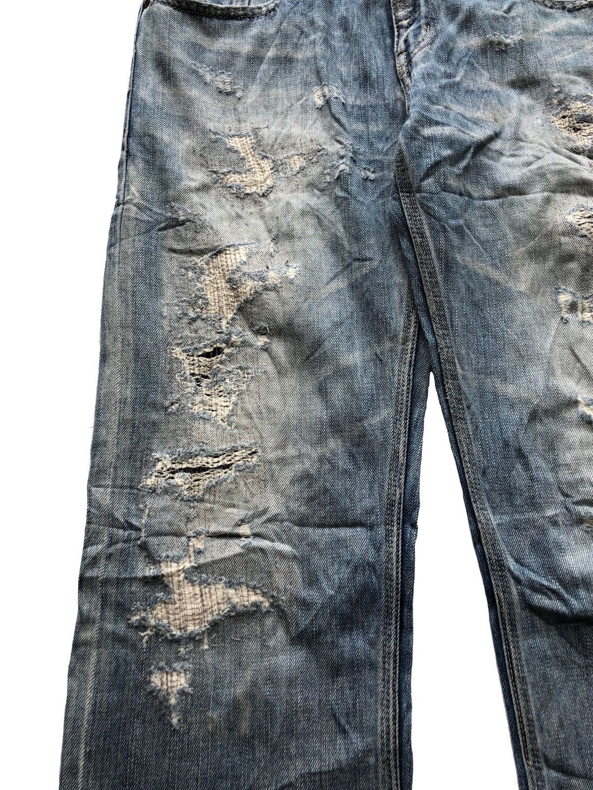 Japanese Brand 2000s Nano Universe Distressed Ripped Denim Size US 32 / EU 48 - 2 Thumbnail