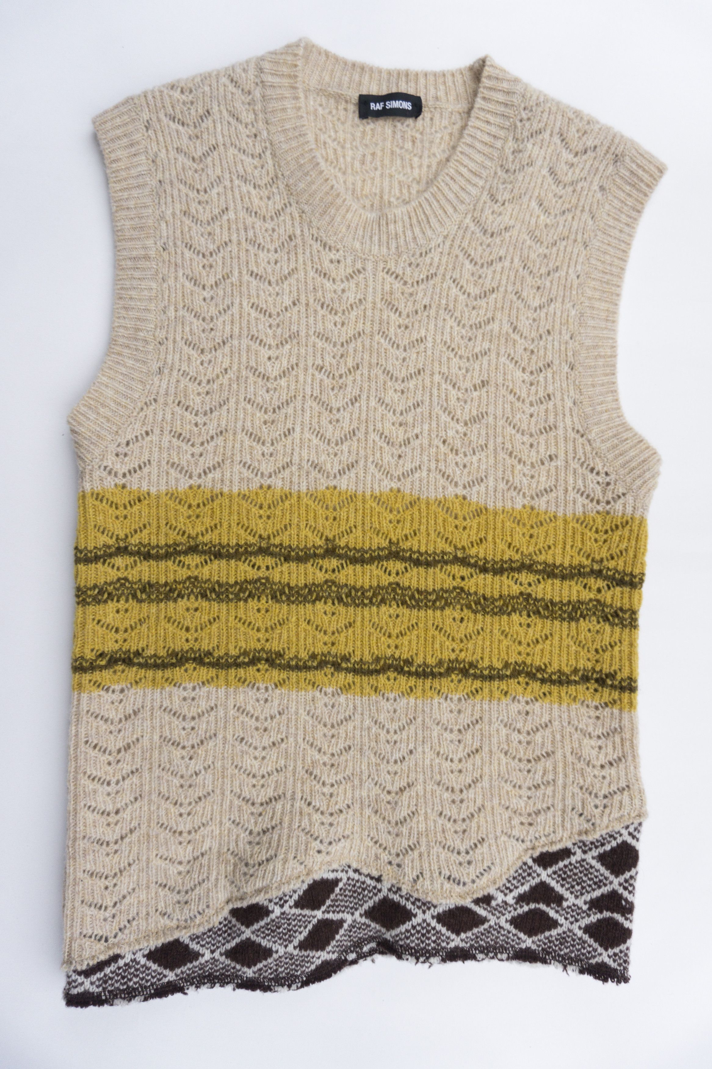 トップス raf Simons knit vest archive Raf Simons SS16 Sleeveless Knit | Grailed