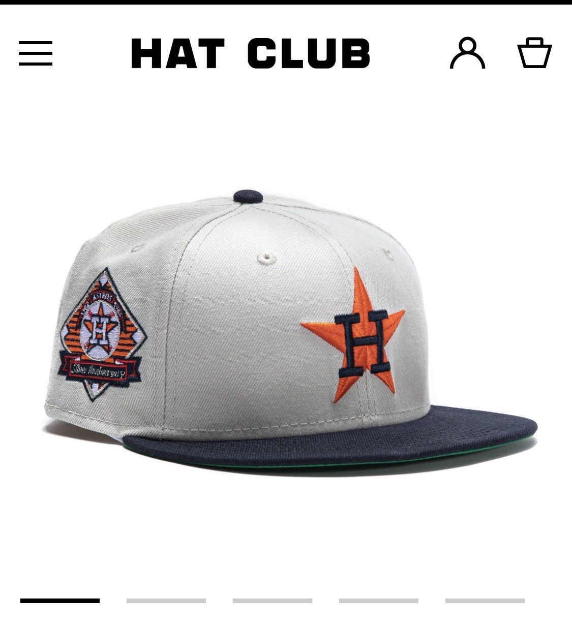 Hat Club Exclusive Houston Astros 35th Anniversary Size popular 7 1/2