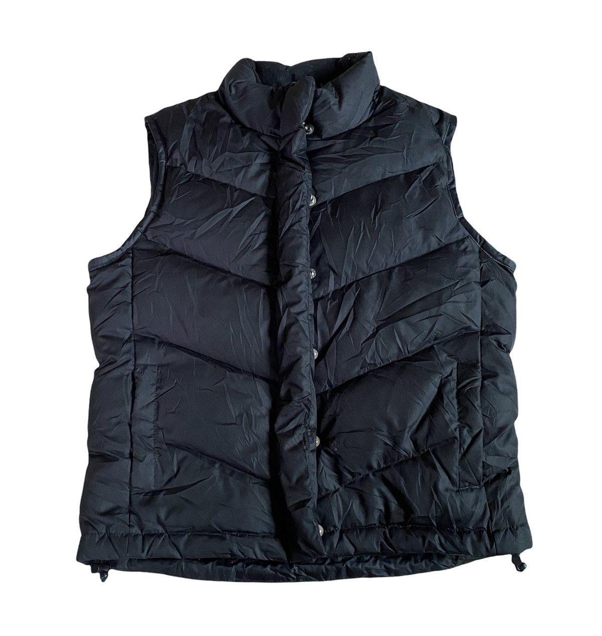 Vintage GAP Down Vest Womens XXL Black Full Zip Puffer
