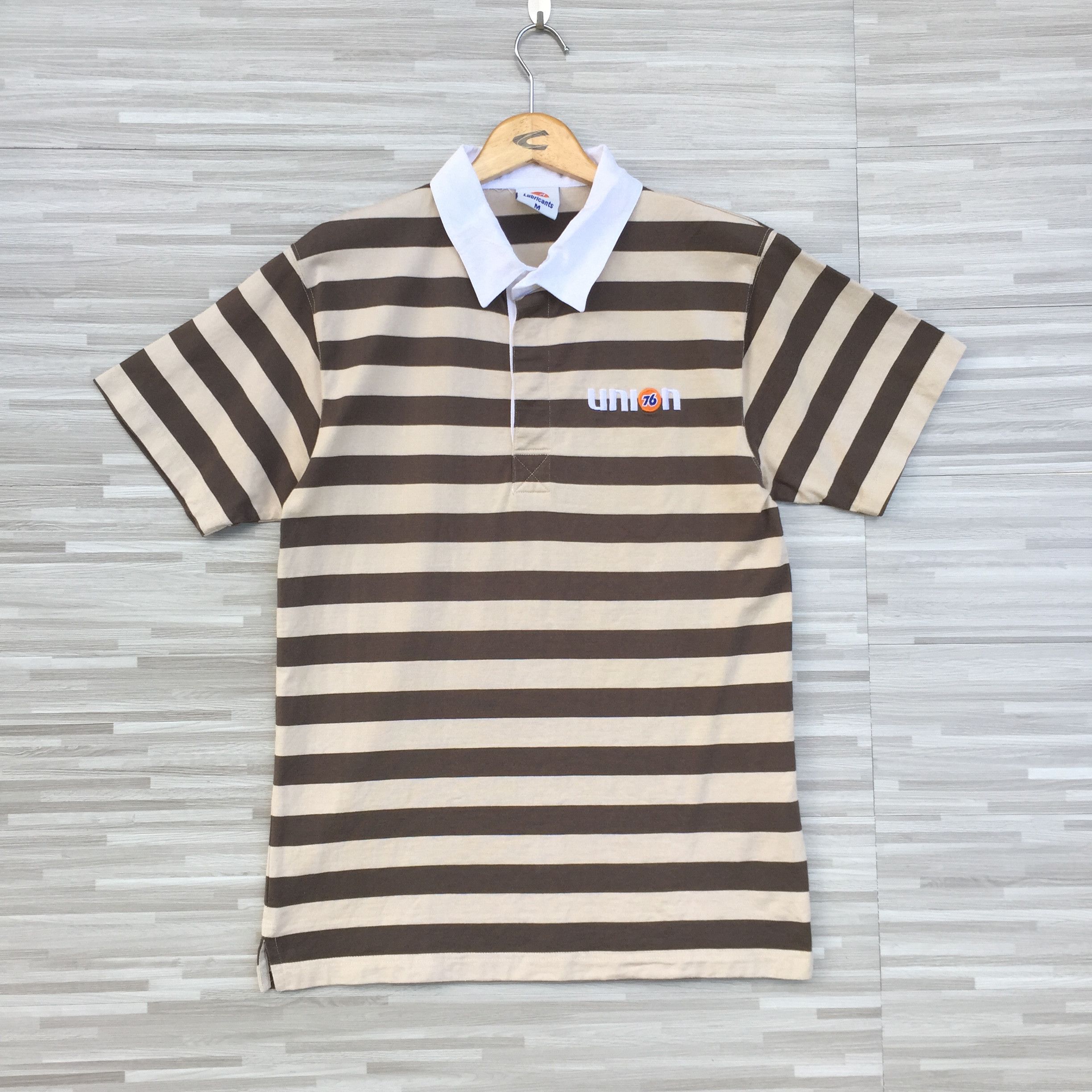 Vintage Vintage Union 76 Lubricants Rugby Polo Medium Size Size US M / EU 48-50 / 2 - 1 Thumbnail