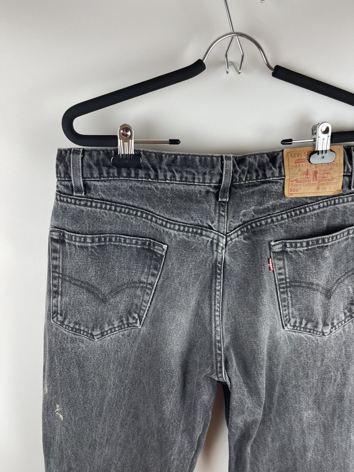 Levi's Levi’s 550 vintage 90s grey distressed denim jeans pants Size US 34 / EU 50 - 11 Thumbnail