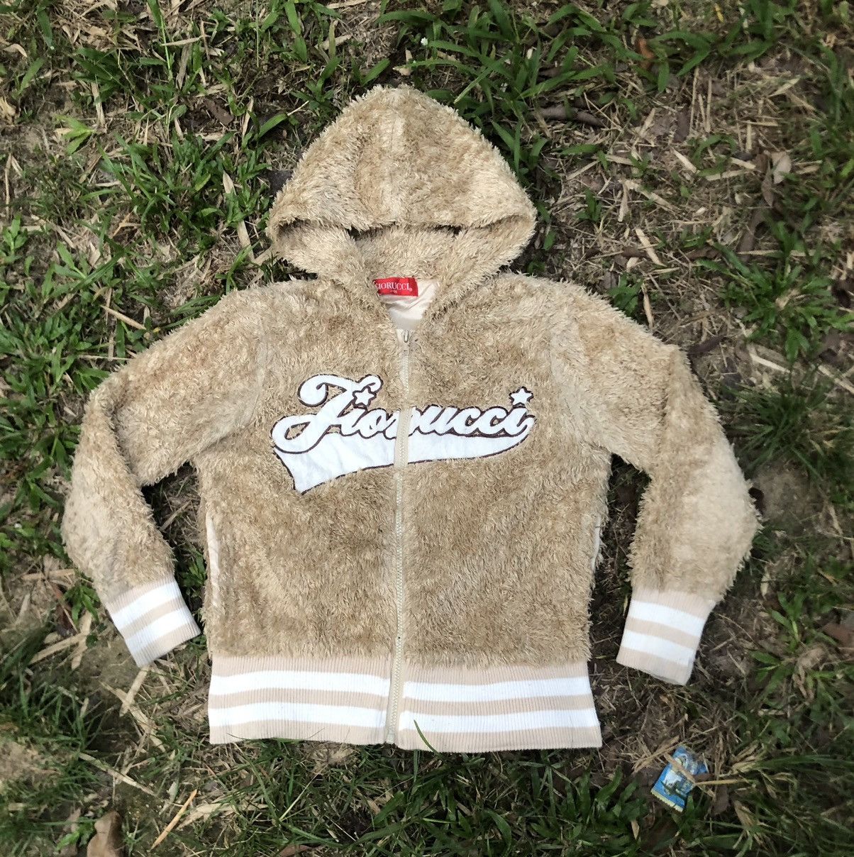 image of Fiorucci Fur Big Logo Sweater Iconic Design in Brown, Men's (Size Small)