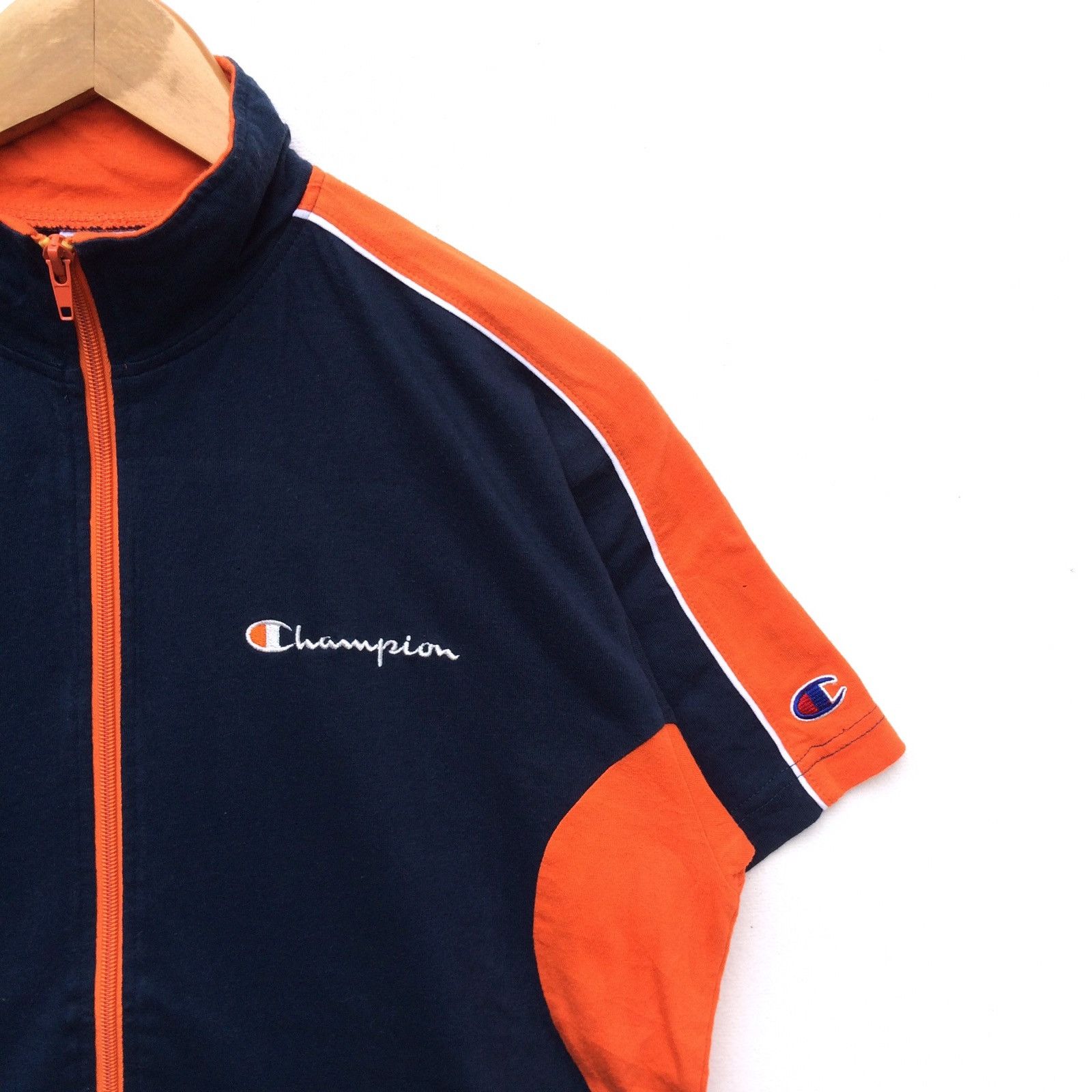 Champion Vintage Champion Short Sleeve Small Logo Jacket | Swag Dope Size US S / EU 44-46 / 1 - 3 Thumbnail