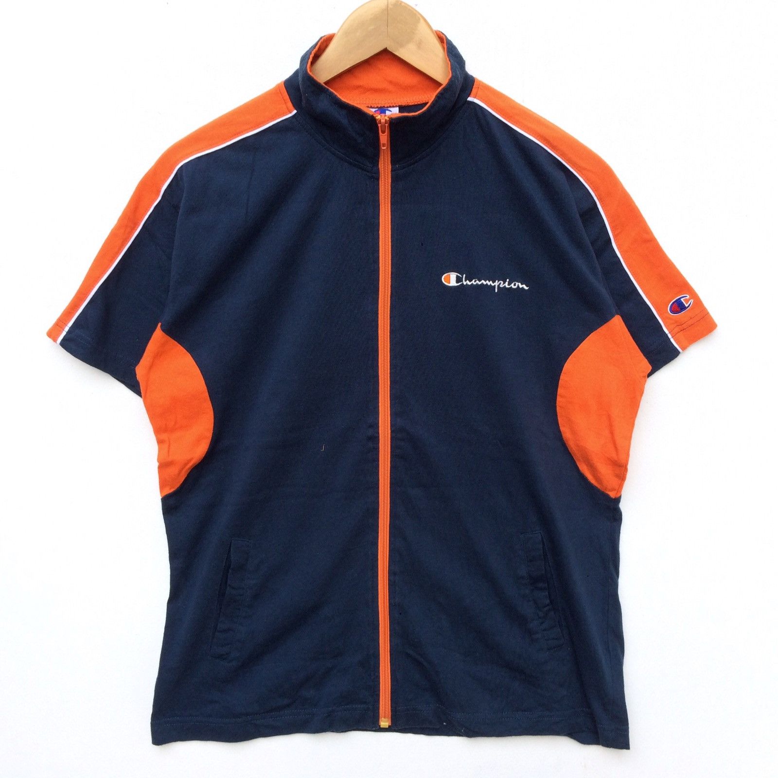 Champion Vintage Champion Short Sleeve Small Logo Jacket | Swag Dope Size US S / EU 44-46 / 1 - 1 Thumbnail