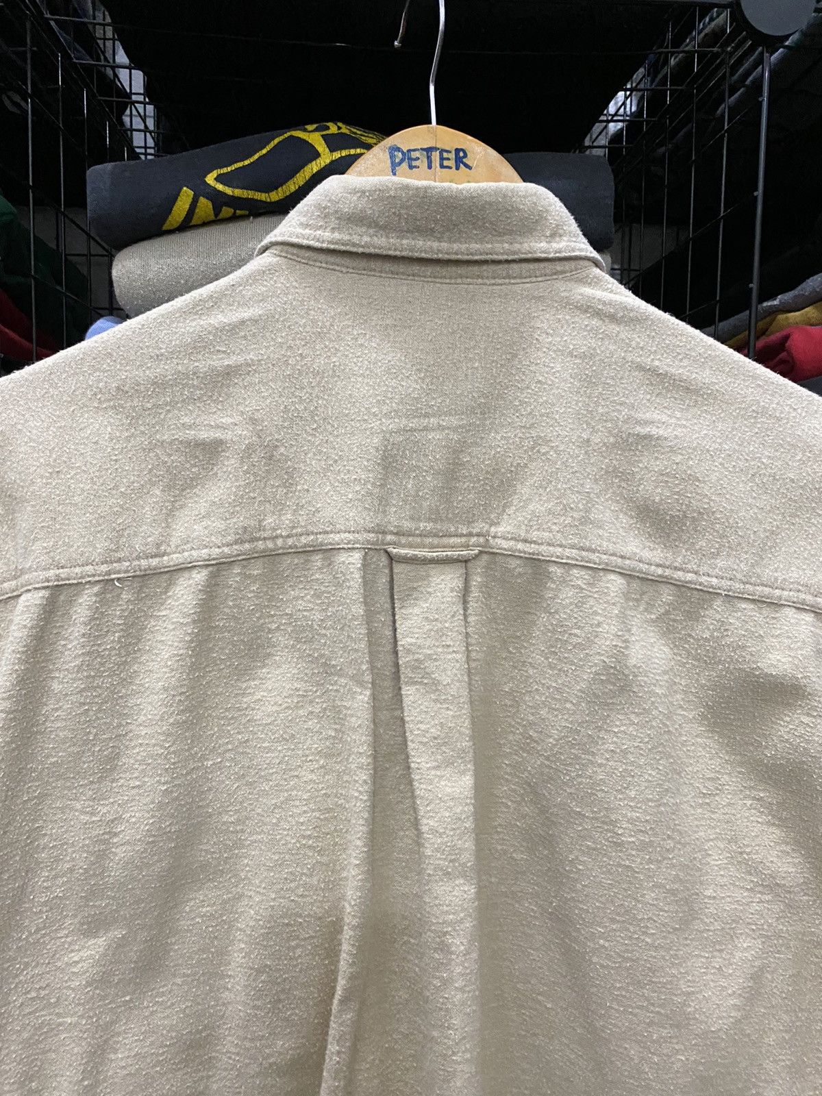 Uniqlo × Vintage Vintage Uniqlo Work Shirt Cream Size US M / EU 48-50 / 2 - 4 Thumbnail