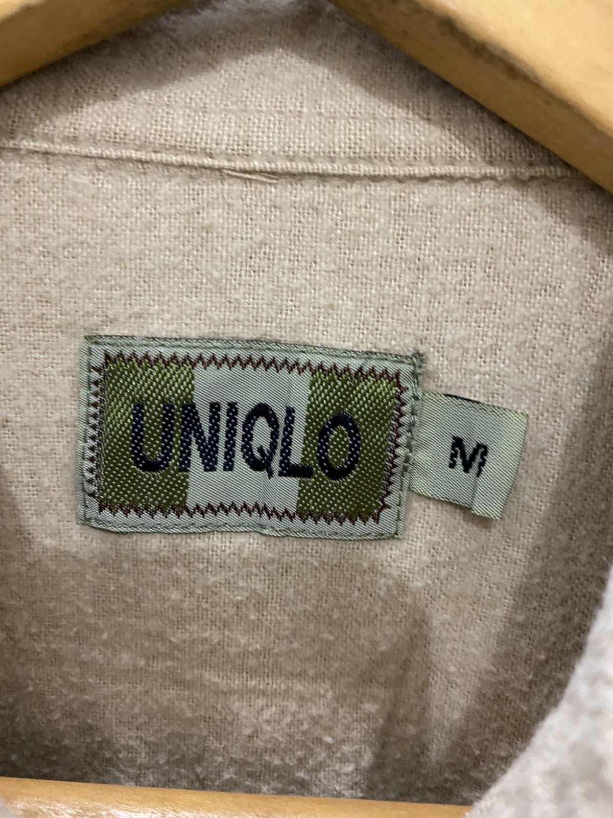 Uniqlo × Vintage Vintage Uniqlo Work Shirt Cream Size US M / EU 48-50 / 2 - 5 Thumbnail