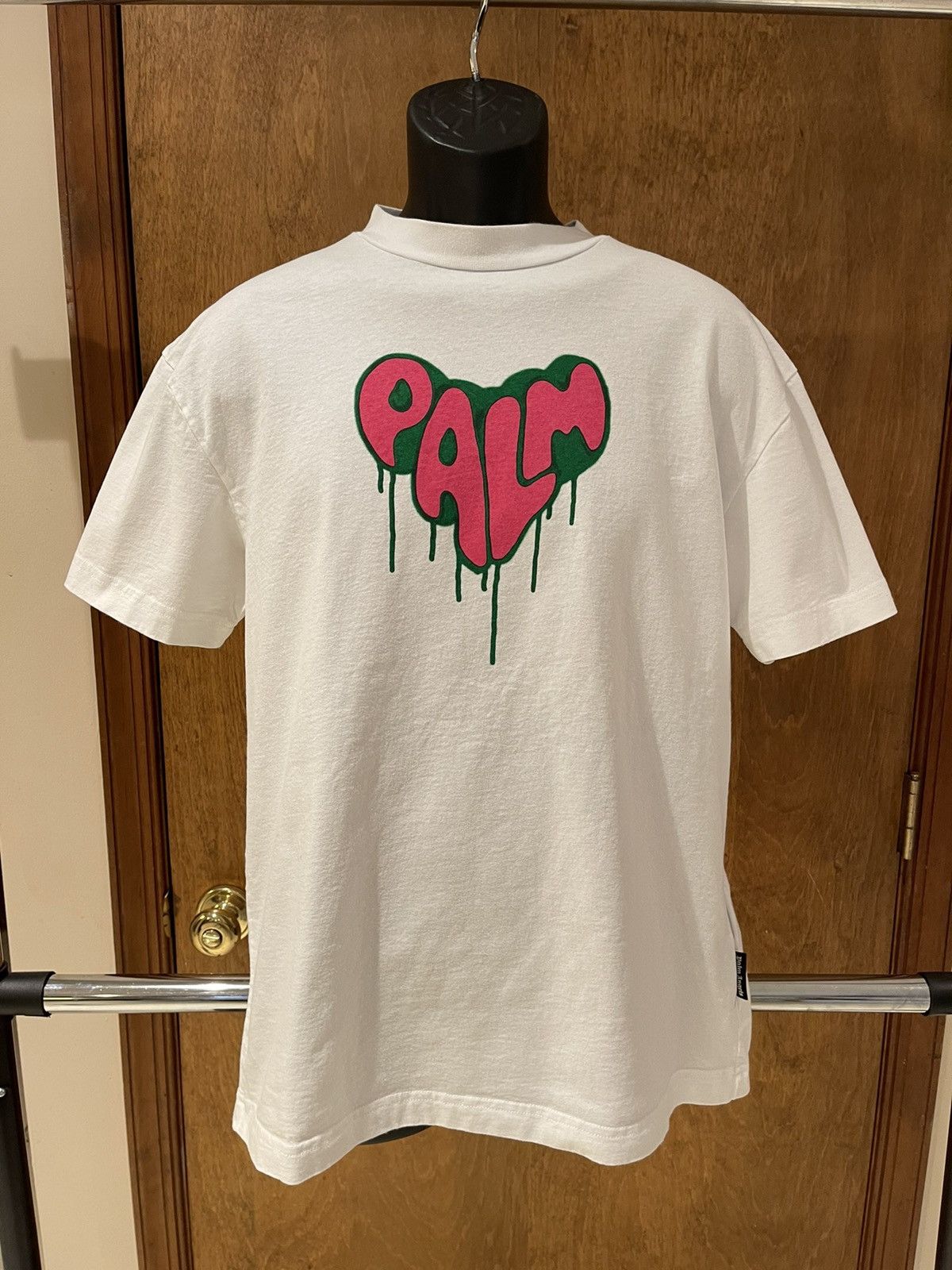 SPRAY HEART T-SHIRT in white - Palm Angels® Official