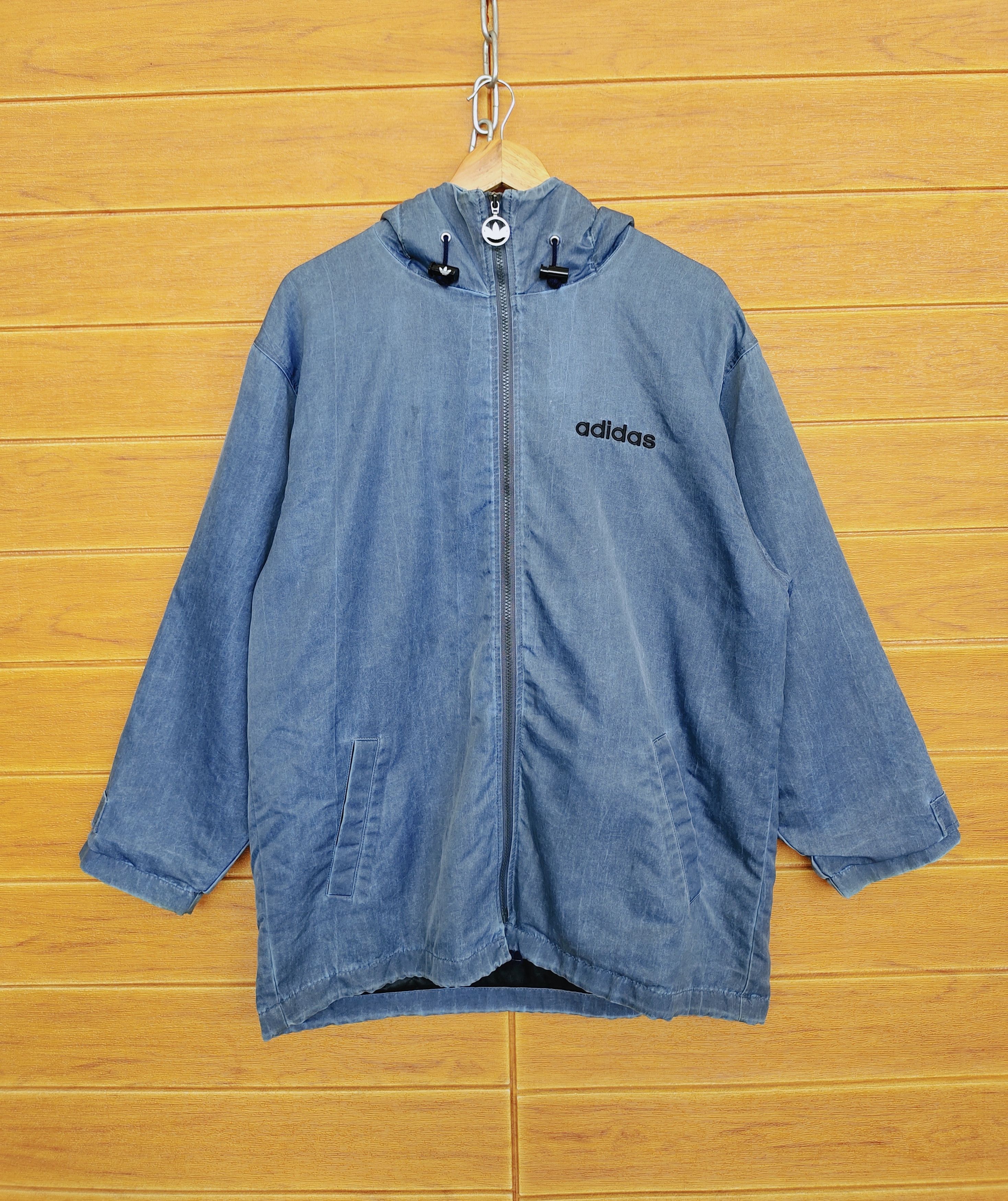 Adidas × Descente × Vintage Vintage 90s ADIDAS Trefoil Hoodie Jacket Size US L / EU 52-54 / 3 - 2 Thumbnail