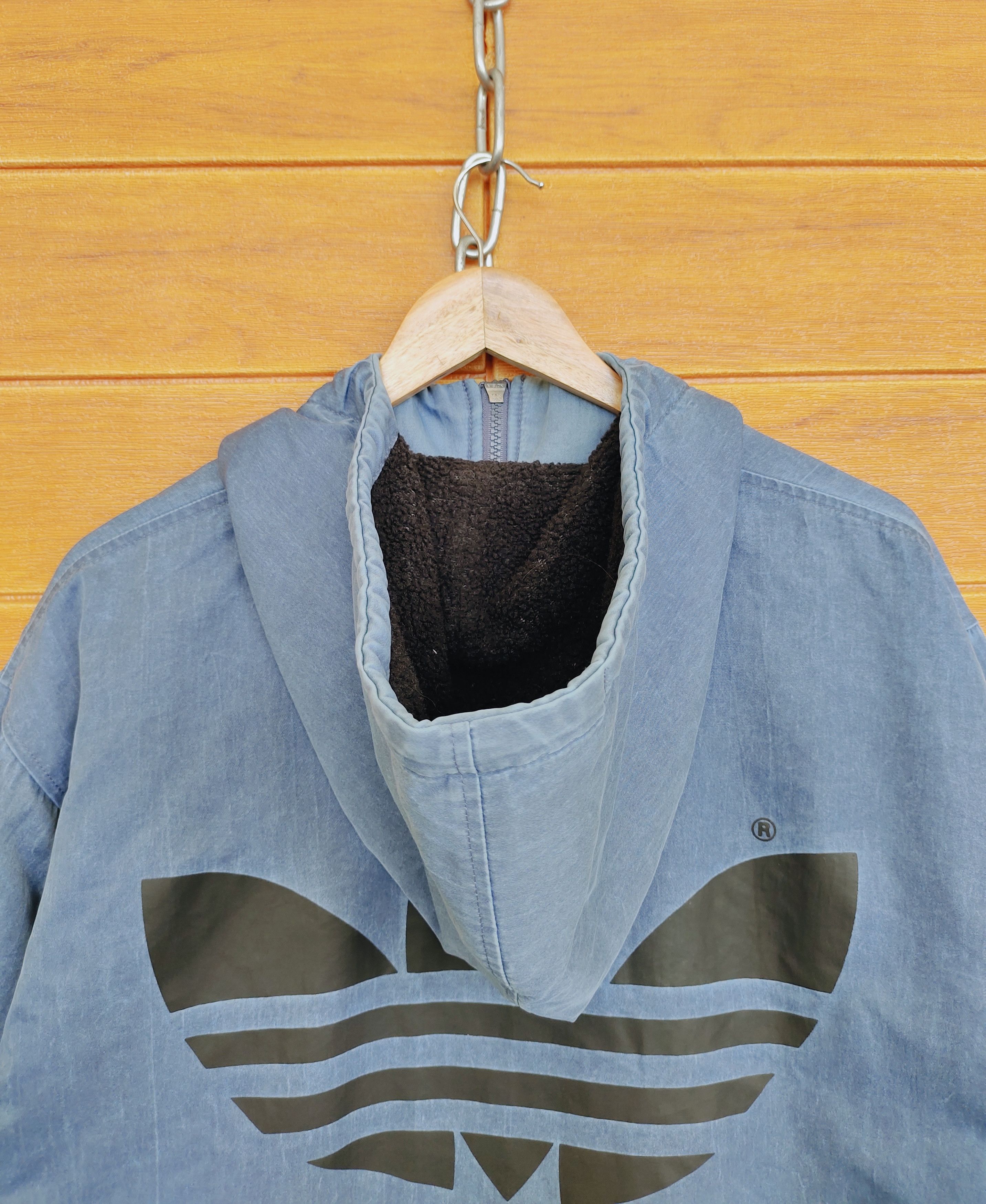 Adidas × Descente × Vintage Vintage 90s ADIDAS Trefoil Hoodie Jacket Size US L / EU 52-54 / 3 - 8 Thumbnail