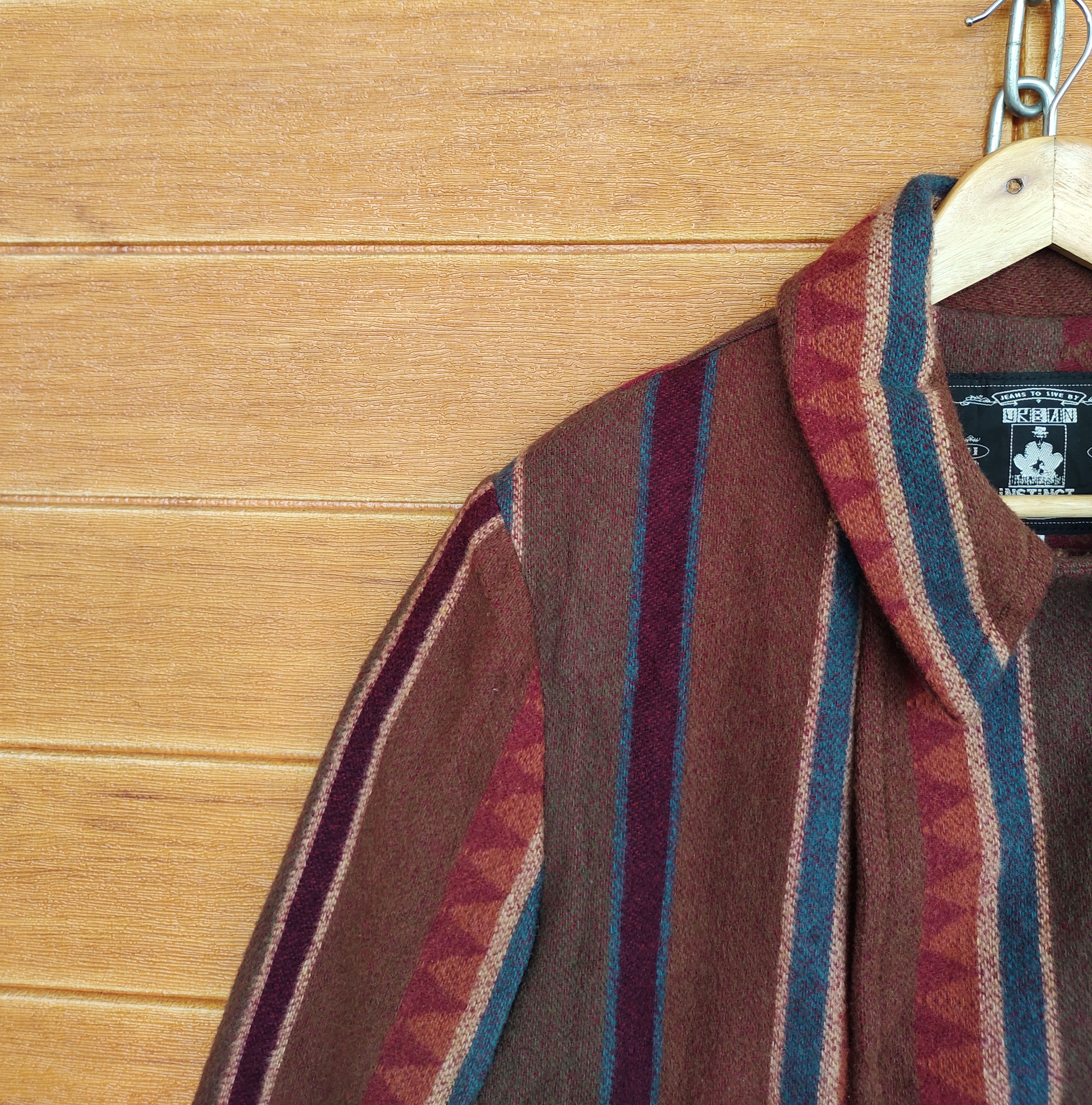 Vintage Vintage 90s INSTINCT Aztec Tribal Navajo Wool Size US S / EU 44-46 / 1 - 3 Thumbnail