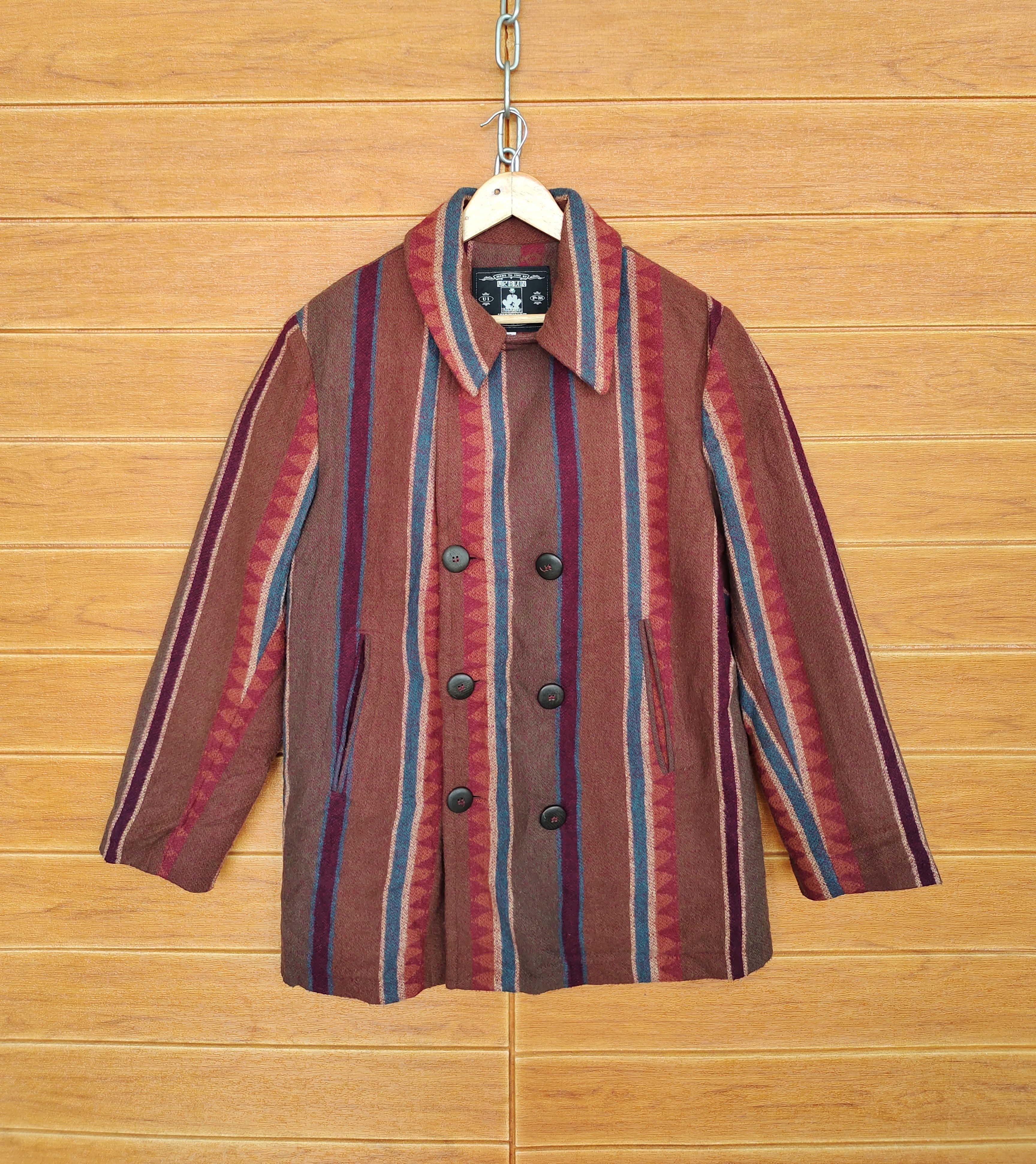 Vintage Vintage 90s INSTINCT Aztec Tribal Navajo Wool Size US S / EU 44-46 / 1 - 1 Thumbnail