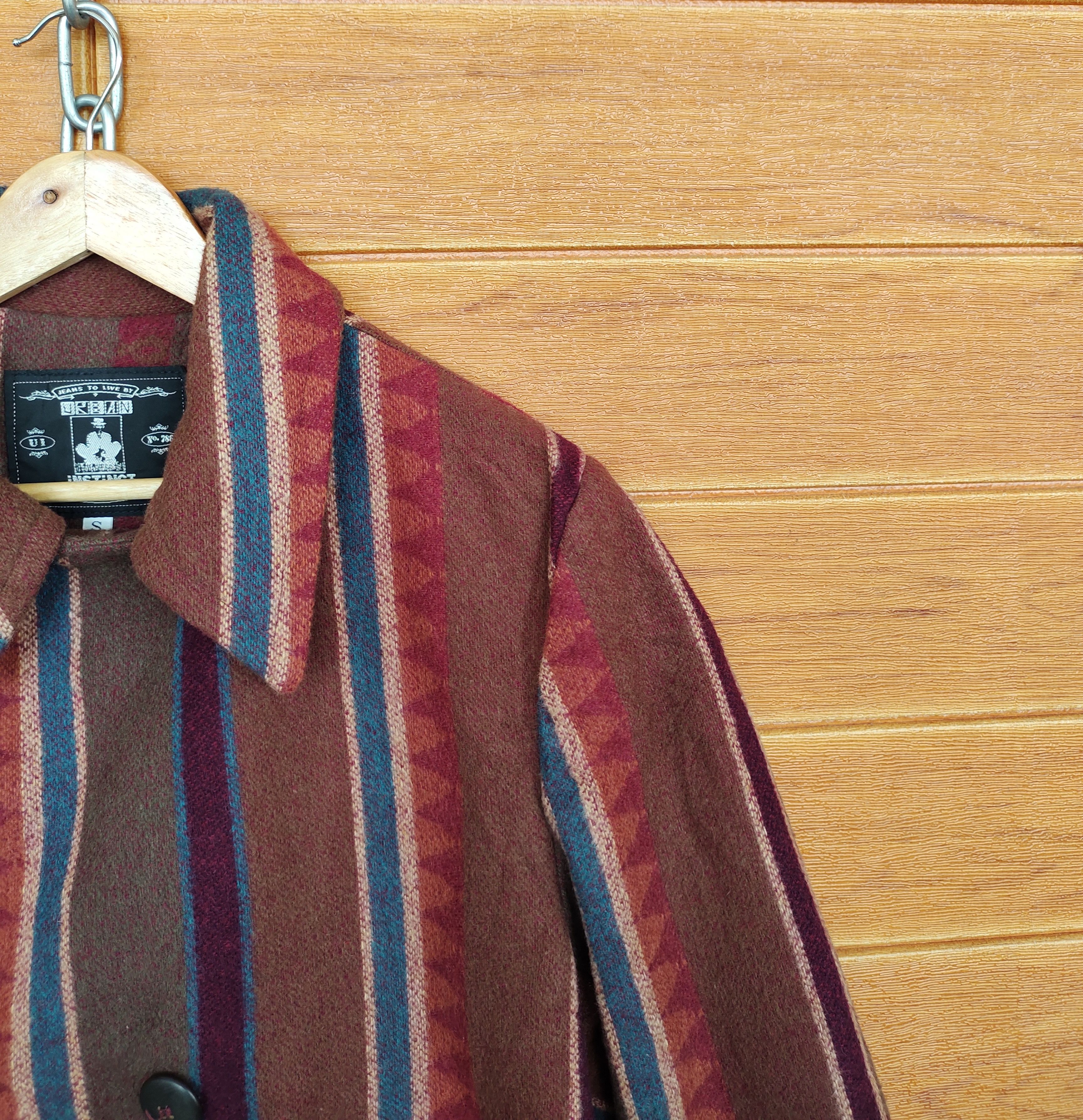 Vintage Vintage 90s INSTINCT Aztec Tribal Navajo Wool Size US S / EU 44-46 / 1 - 4 Thumbnail