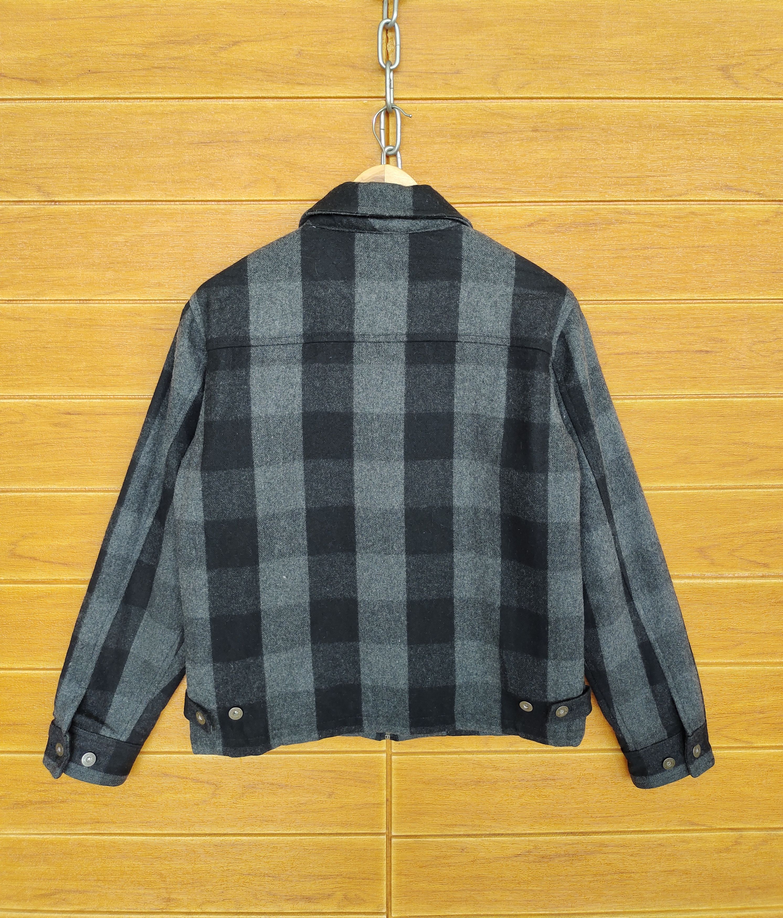 Dickies Vintage 80s DICKIES Workwear Checkered Wool Quilted Jacket Size US M / EU 48-50 / 2 - 9 Thumbnail