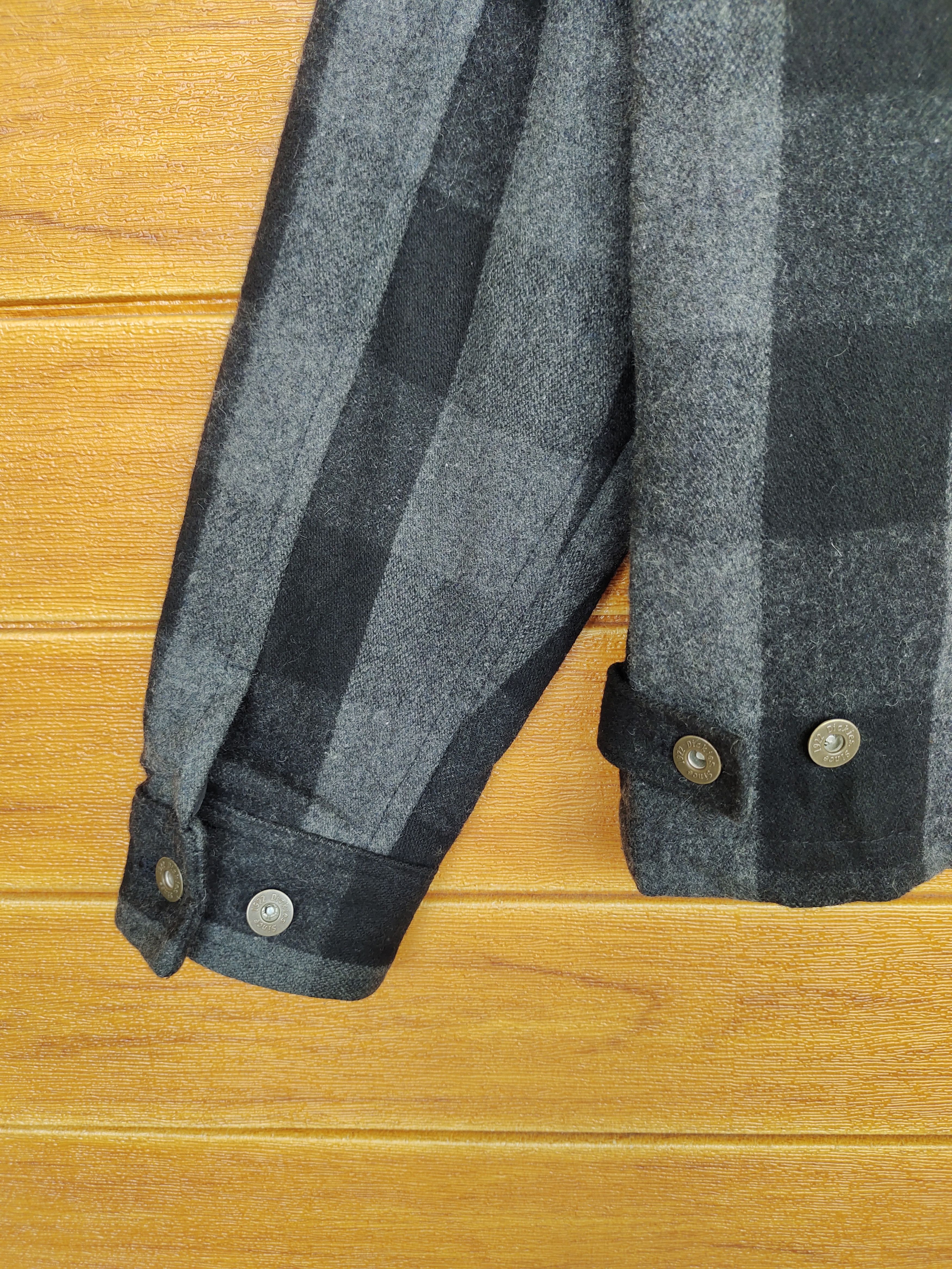 Dickies Vintage 80s DICKIES Workwear Checkered Wool Quilted Jacket Size US M / EU 48-50 / 2 - 10 Thumbnail