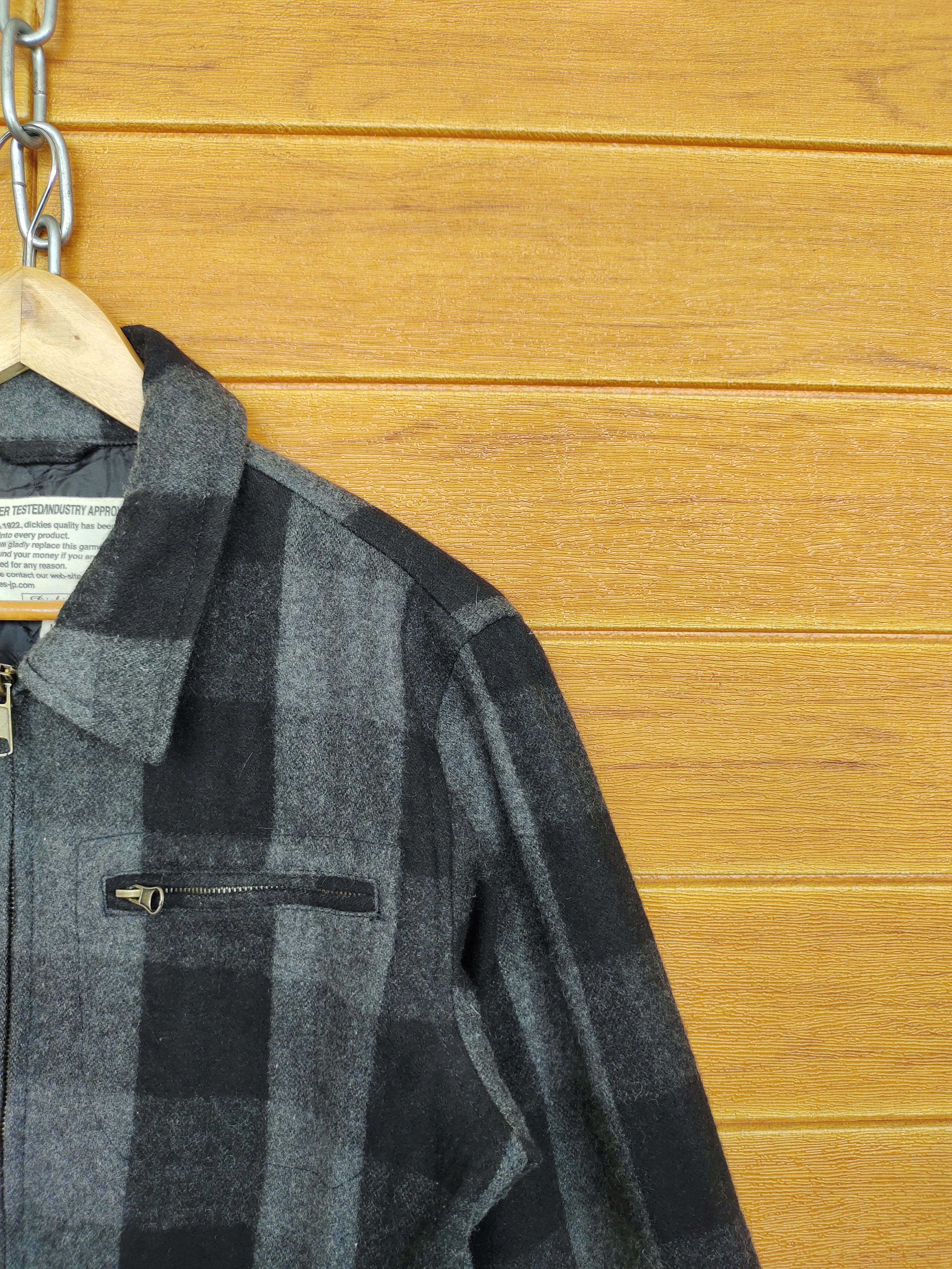 Dickies Vintage 80s DICKIES Workwear Checkered Wool Quilted Jacket Size US M / EU 48-50 / 2 - 5 Thumbnail