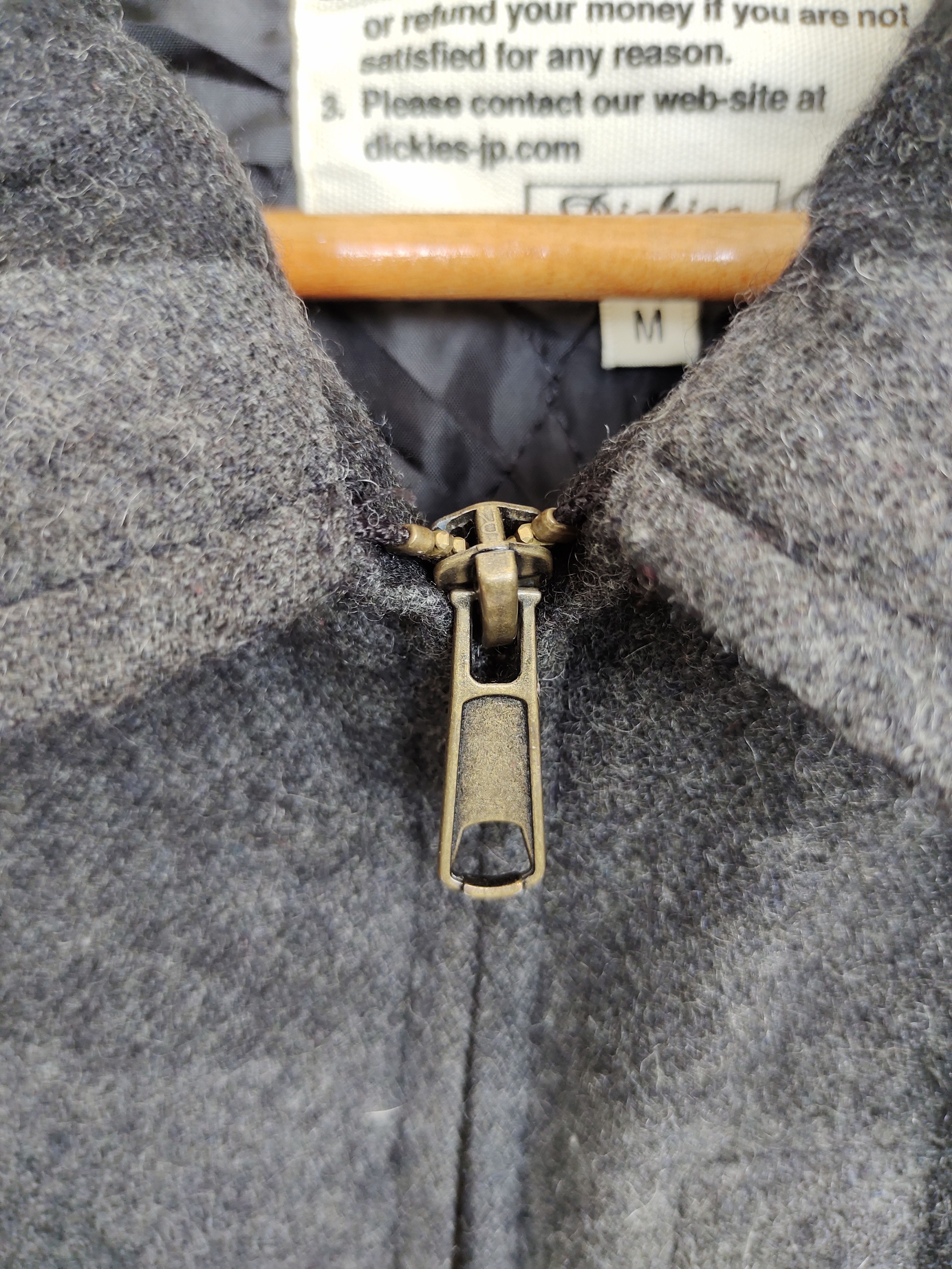 Dickies Vintage 80s DICKIES Workwear Checkered Wool Quilted Jacket Size US M / EU 48-50 / 2 - 12 Thumbnail