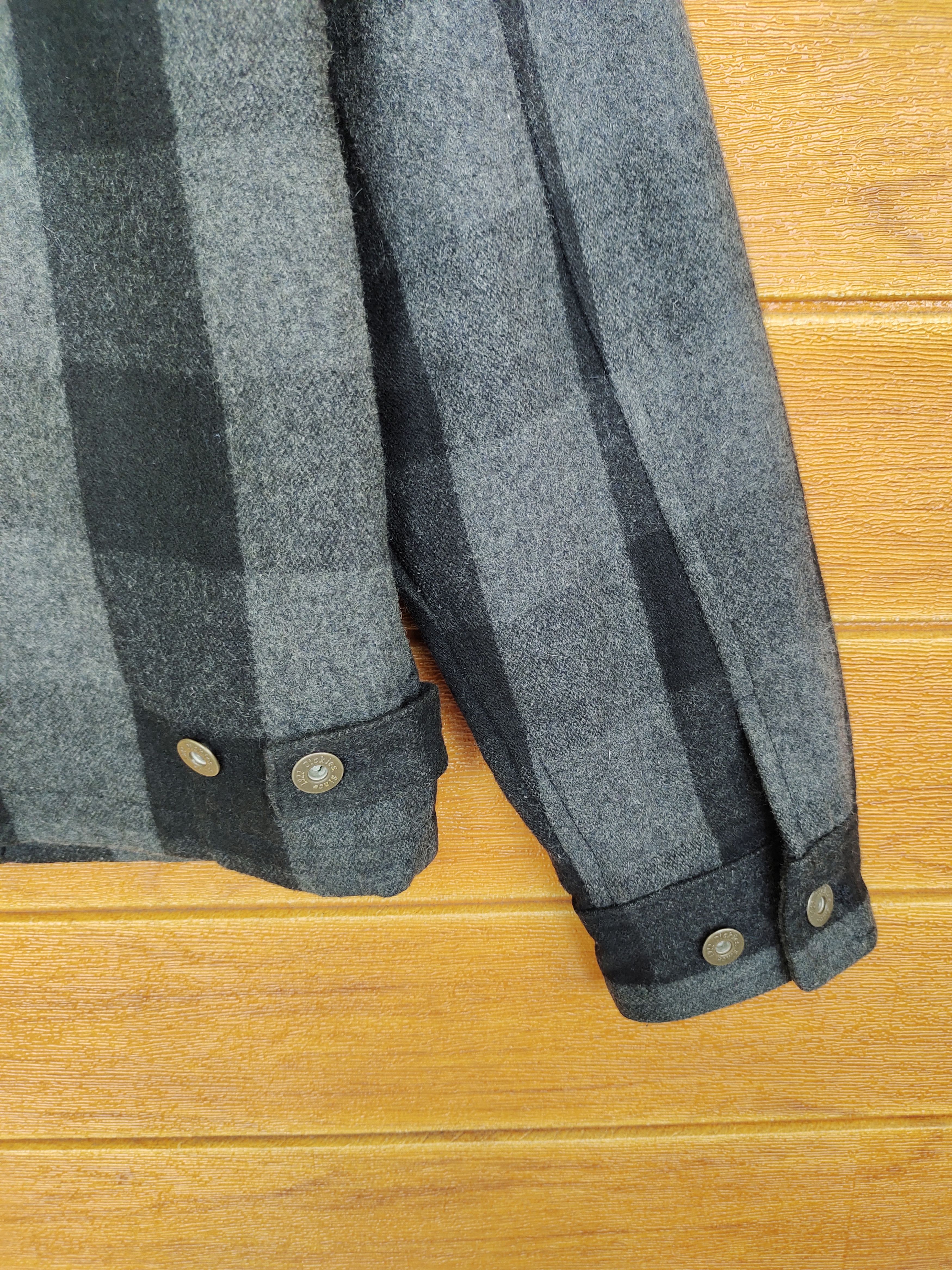 Dickies Vintage 80s DICKIES Workwear Checkered Wool Quilted Jacket Size US M / EU 48-50 / 2 - 11 Thumbnail