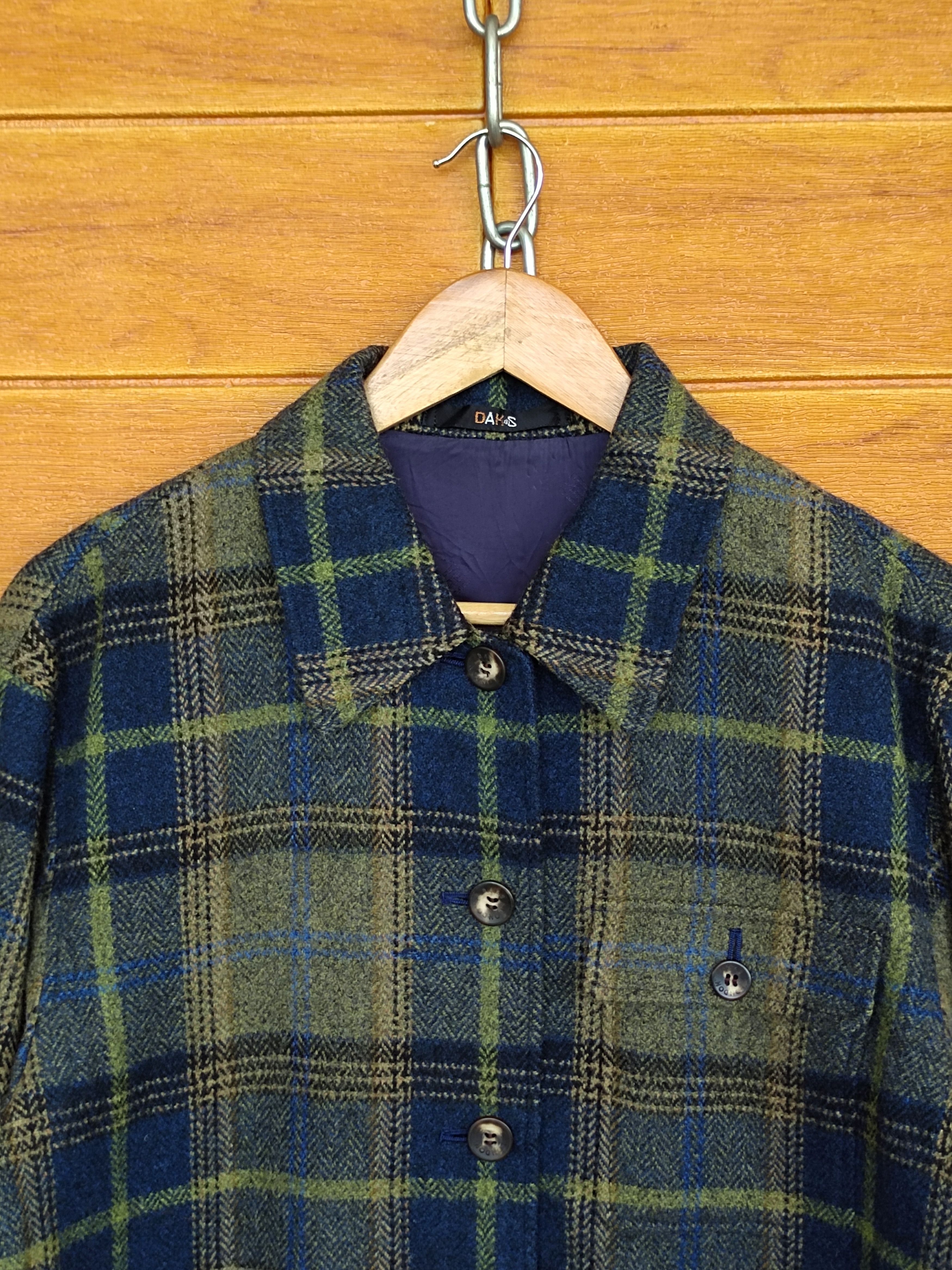 DAKS × Vintage Vintage 90s DAKS London Women Checkered Plaid Flannel Shirt Size ONE SIZE - 2 Thumbnail